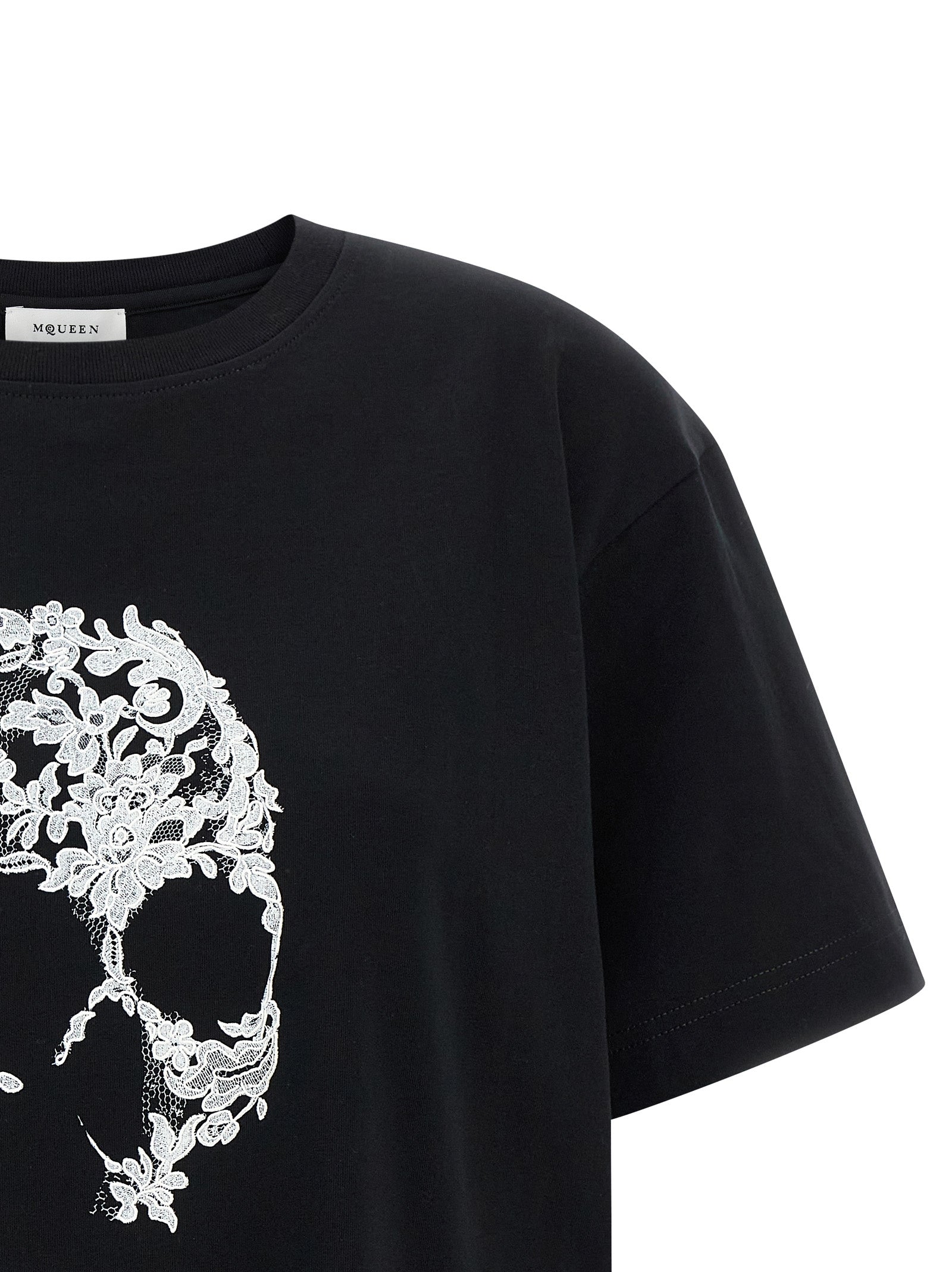 Alexander McQueen Bicolor Cotton T-Shirt Alexander McQueen
