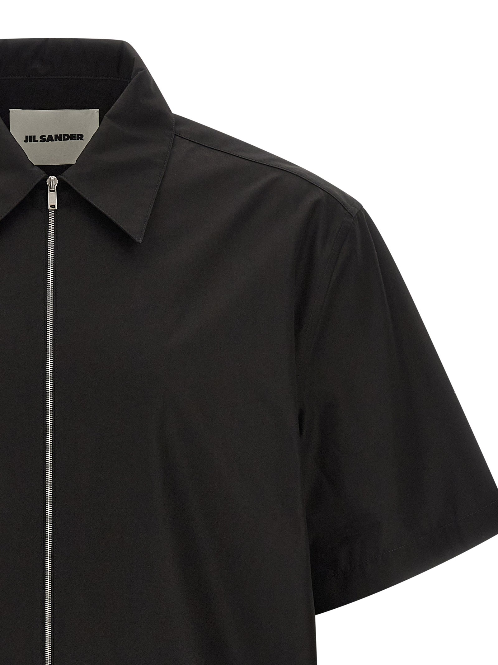 Jil Sander Black Cotton Blouse Jil Sander