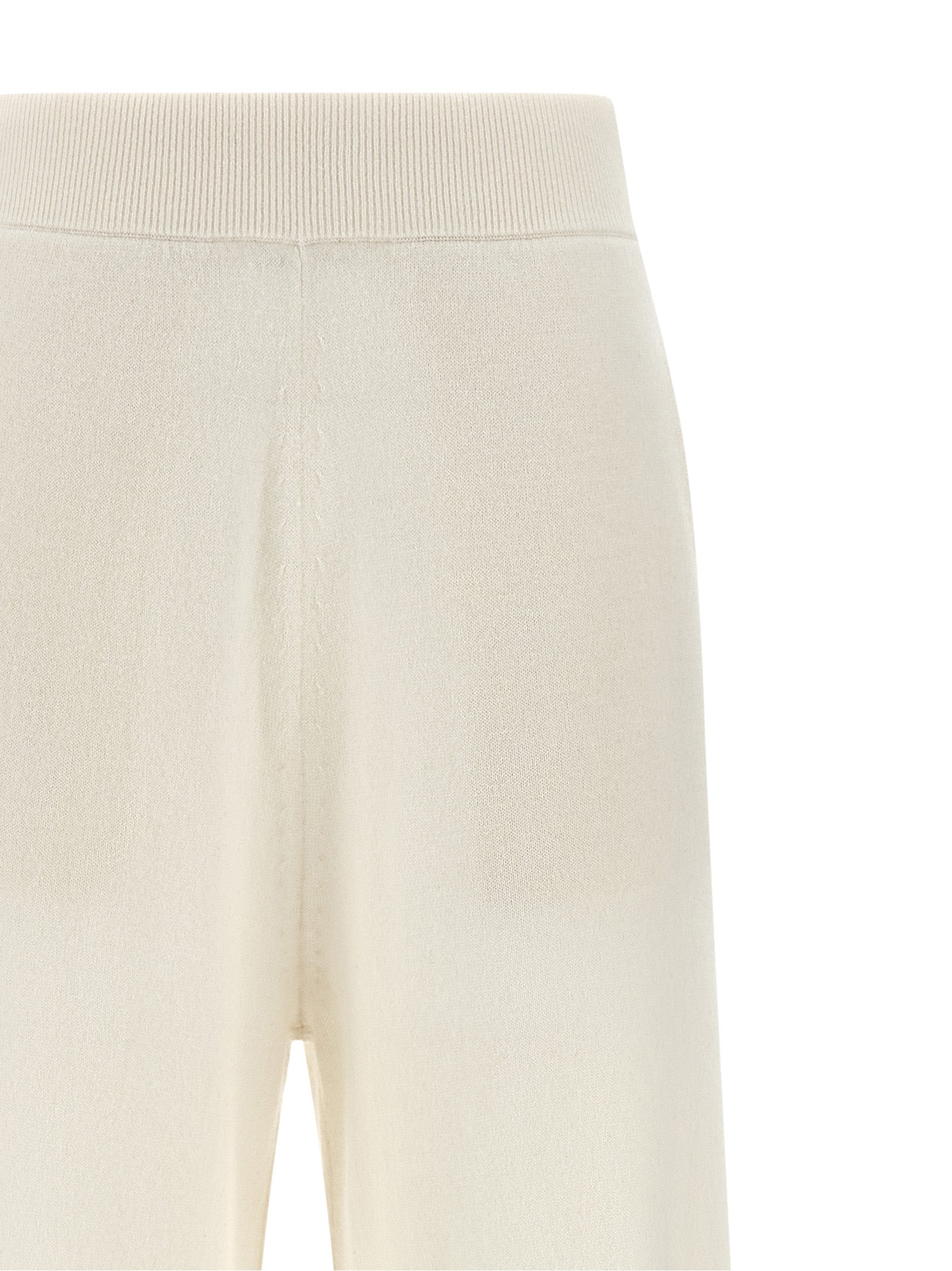 Max Mara White Cashmere Casual Pants Max Mara