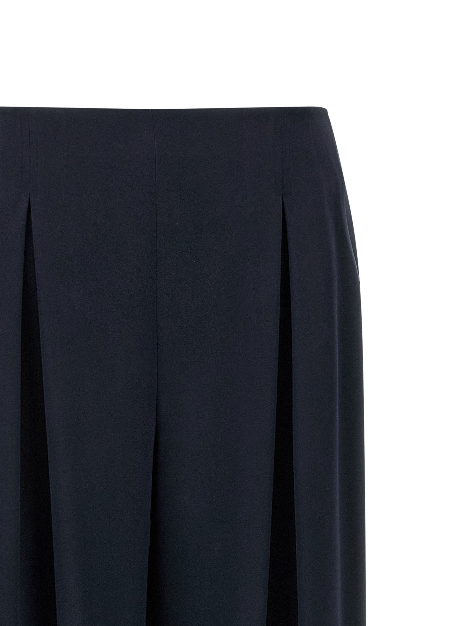 Max Mara Blue Silk Casual Pants Max Mara