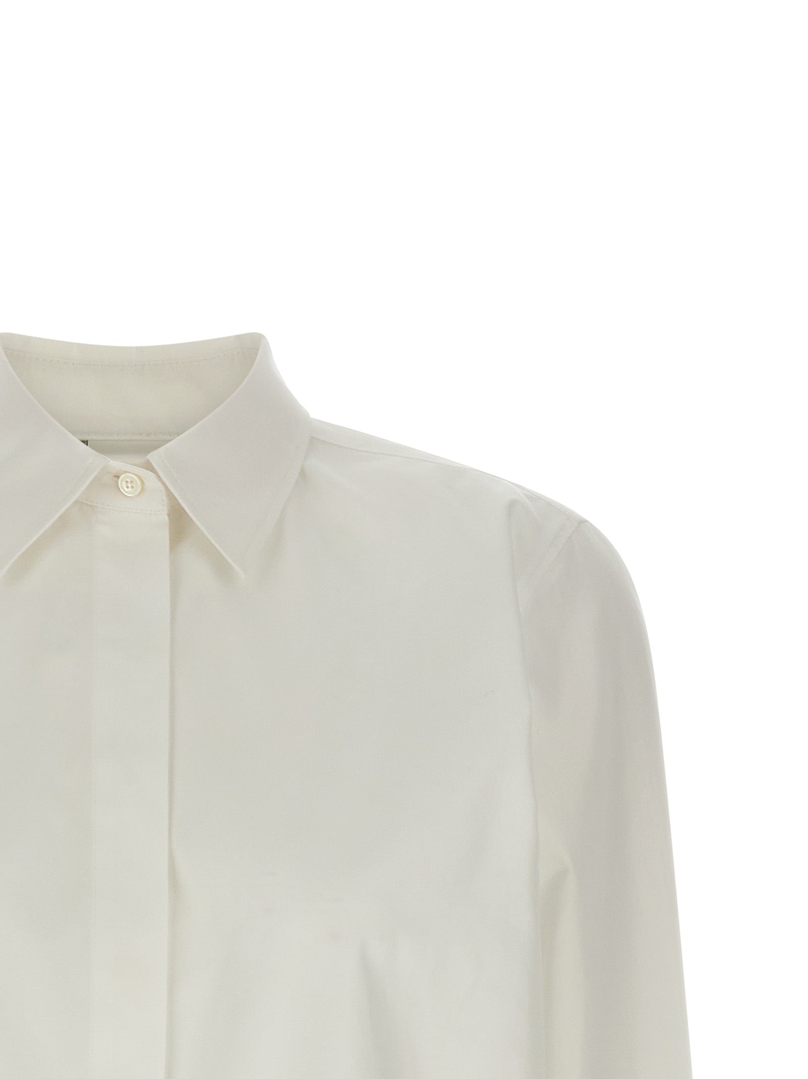 Max Mara White Cotton Blouse Max Mara