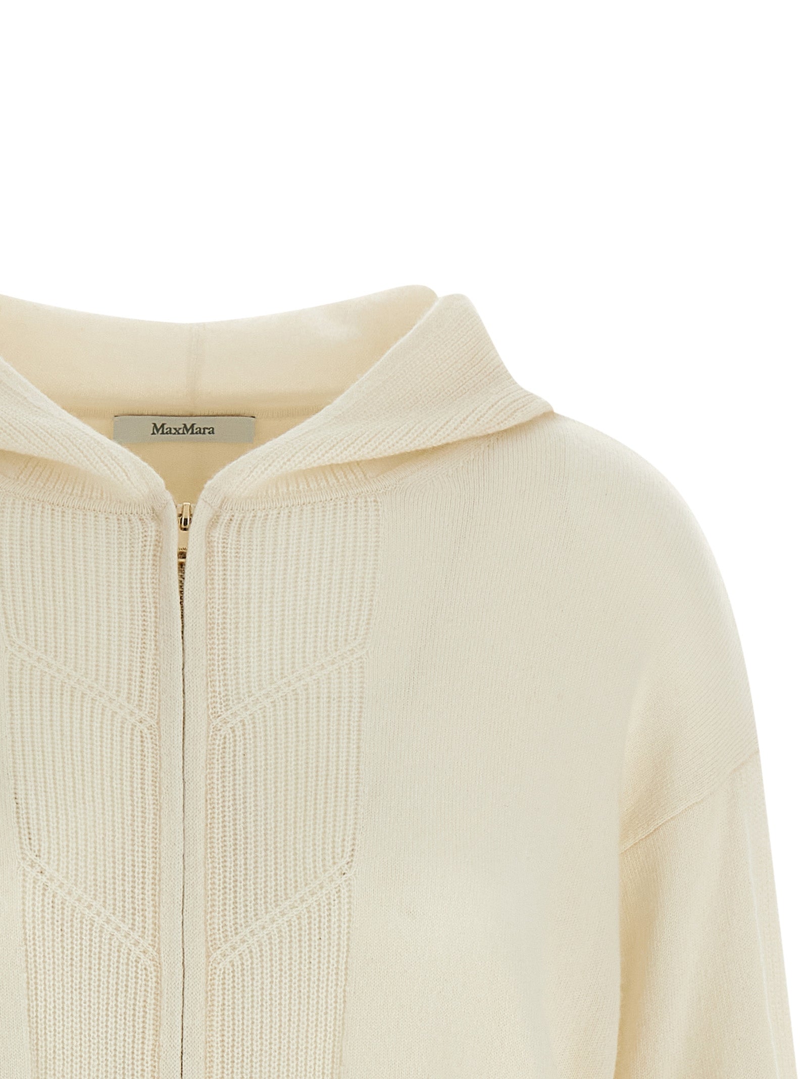 Max Mara White Cashmere Cardigan Max Mara