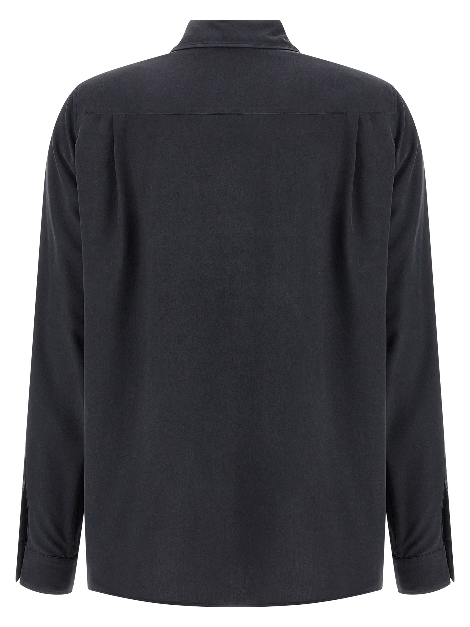 Max Mara Gray Silk Blouse Max Mara