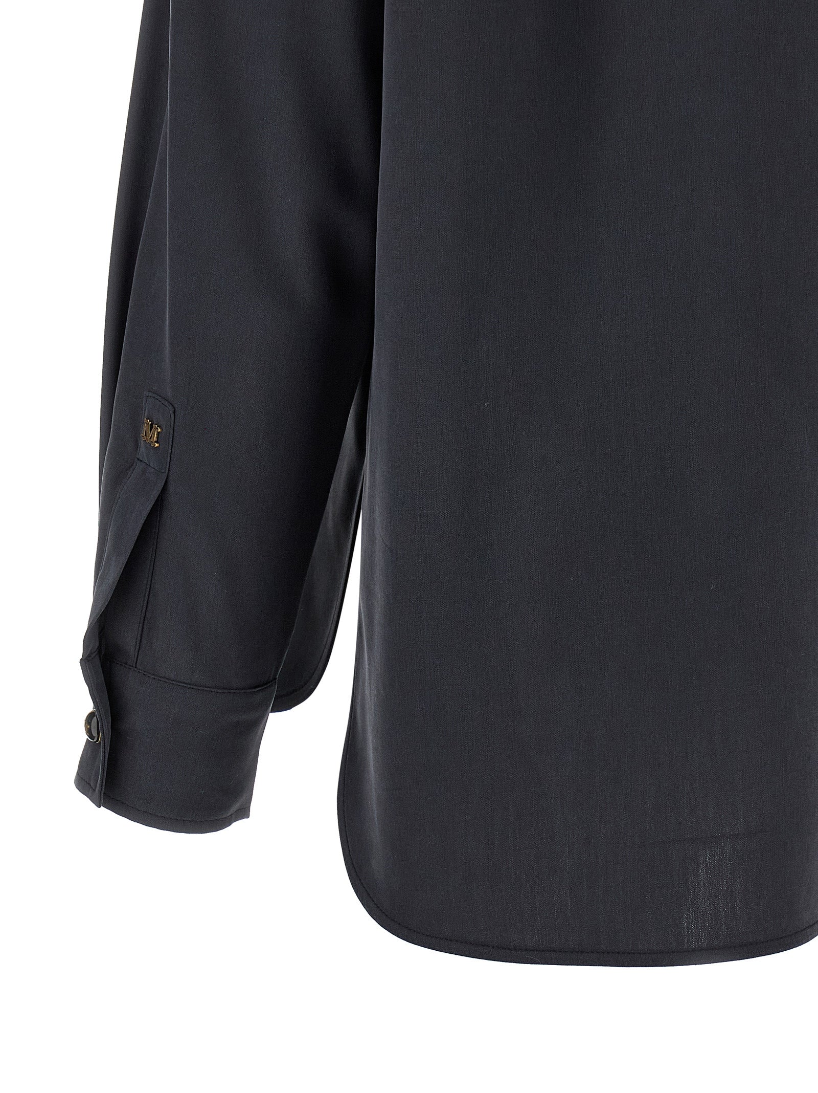 Max Mara Gray Silk Blouse Max Mara