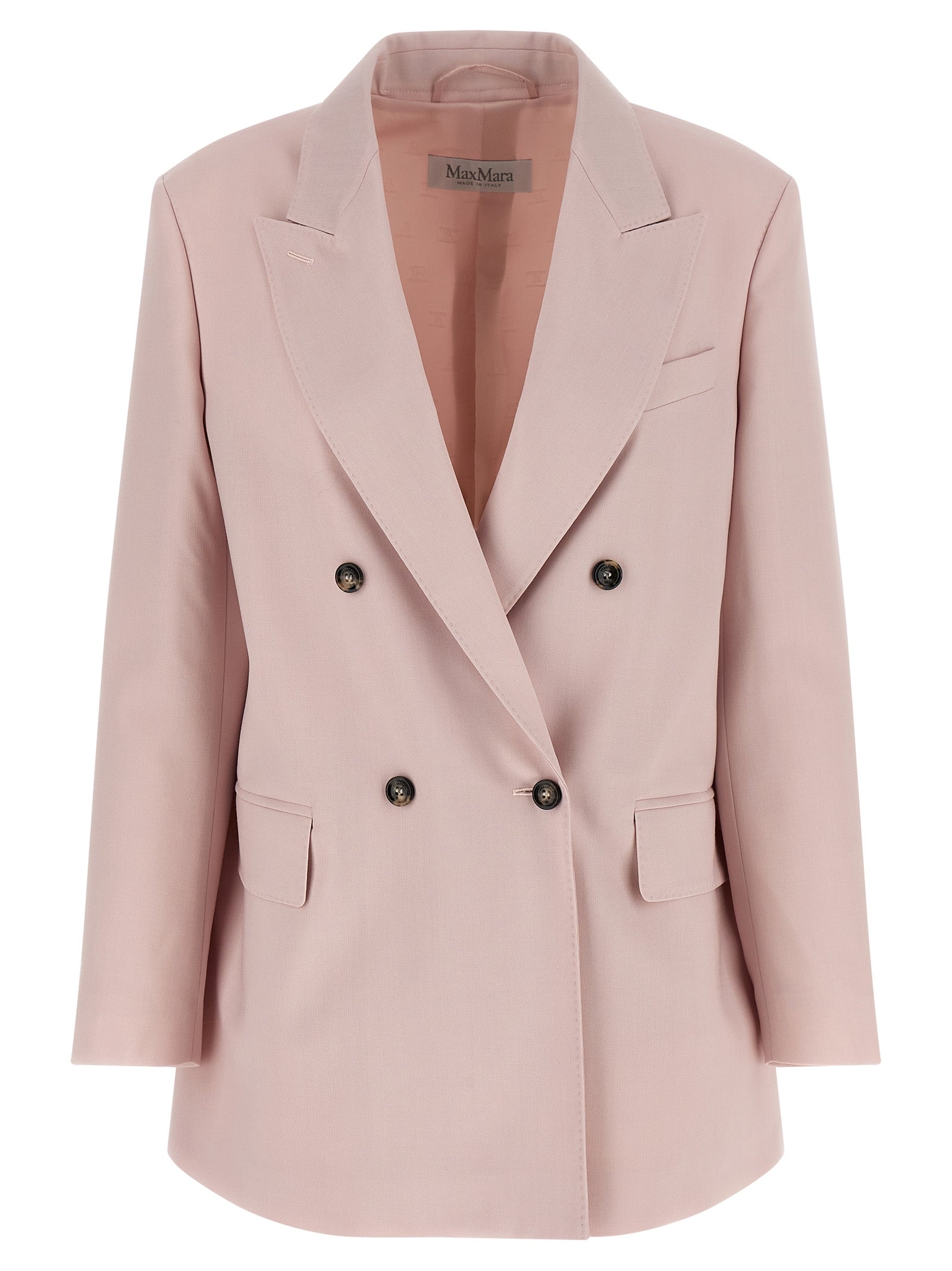 Max Mara Multicolor Virgin Wool Blazer Max Mara