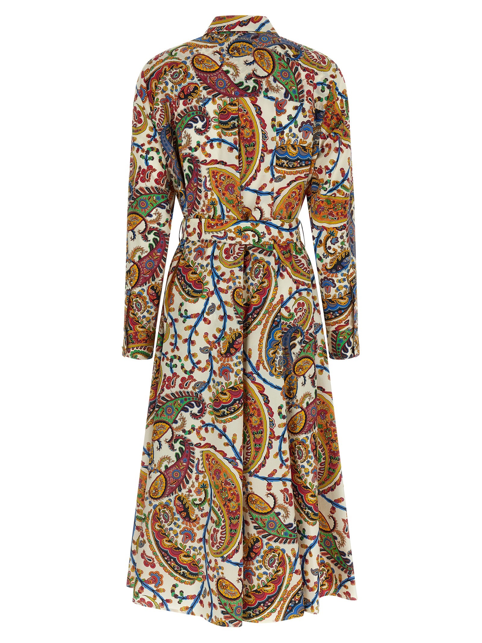 Etro Multicolor Cotton Midi Dress Etro