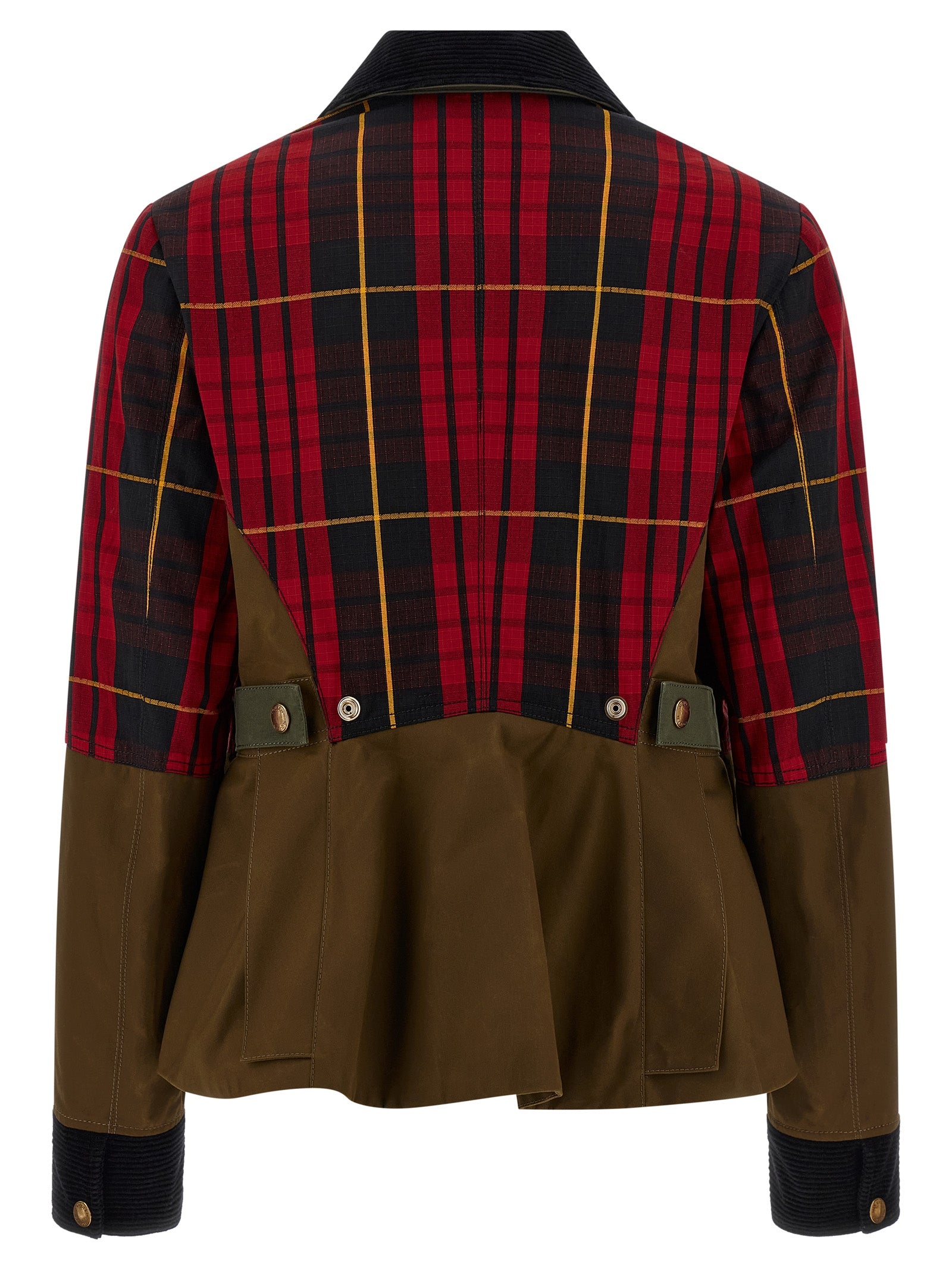 Alexander McQueen Multicolor Cotton Full-Length Jacket Alexander McQueen