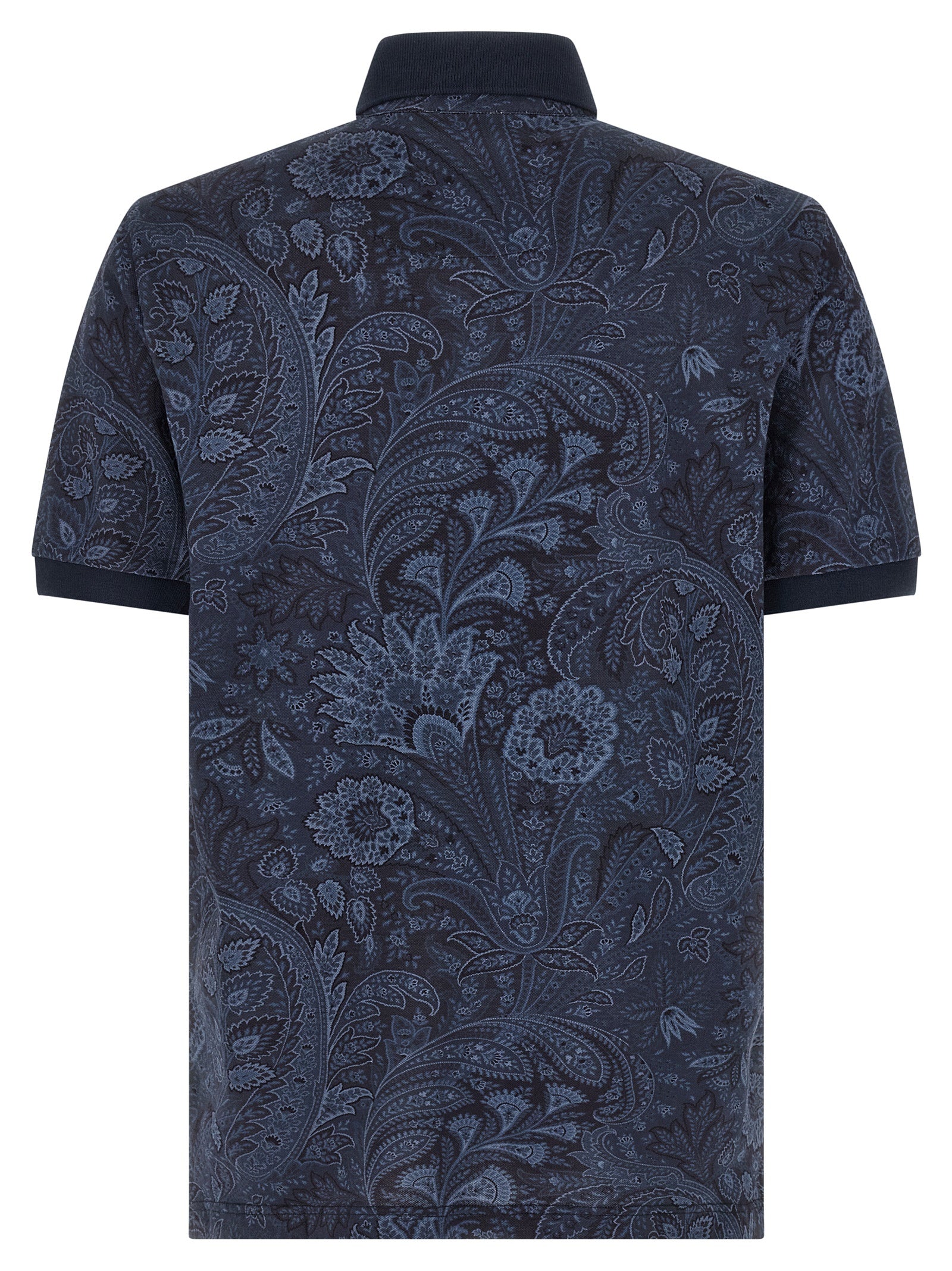 Etro Blue Cotton Polo Shirt Etro