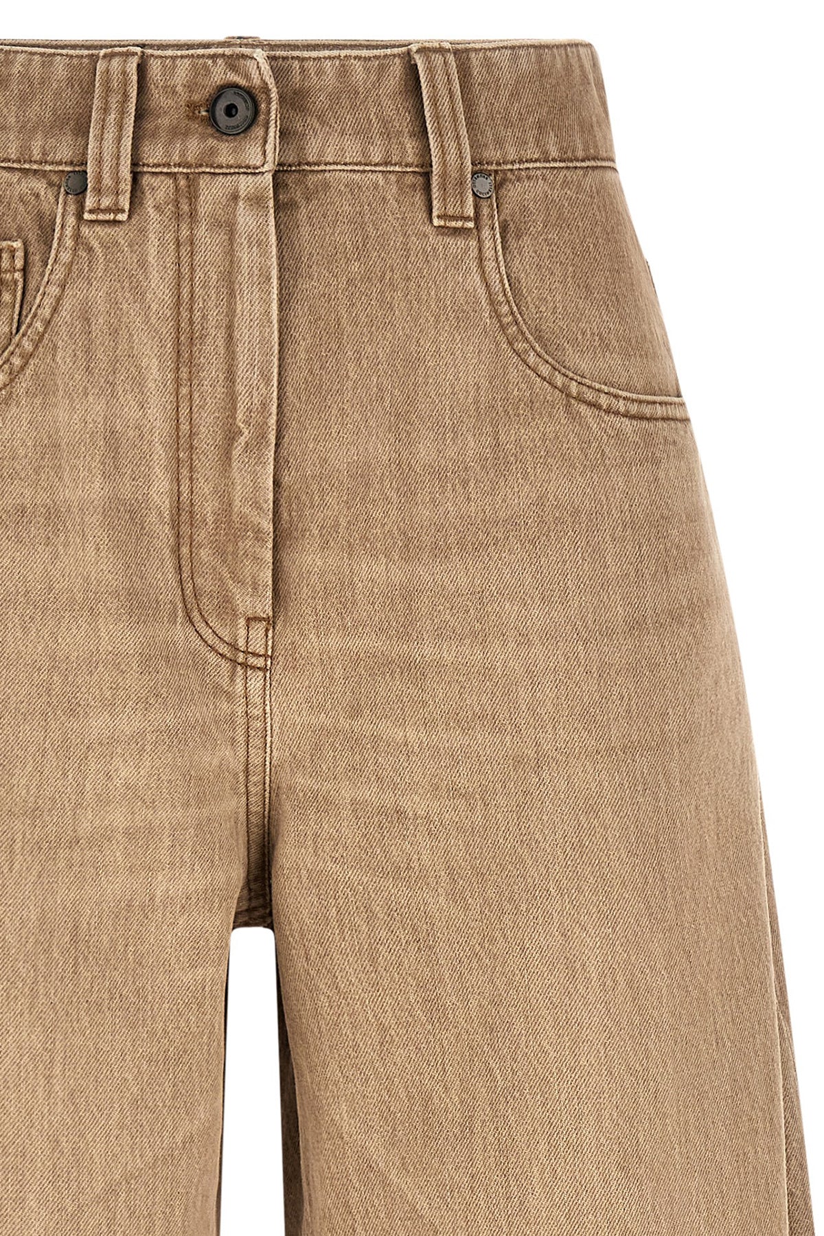 Brunello Cucinelli Beige Cotton Jeans Denim Brunello Cucinelli