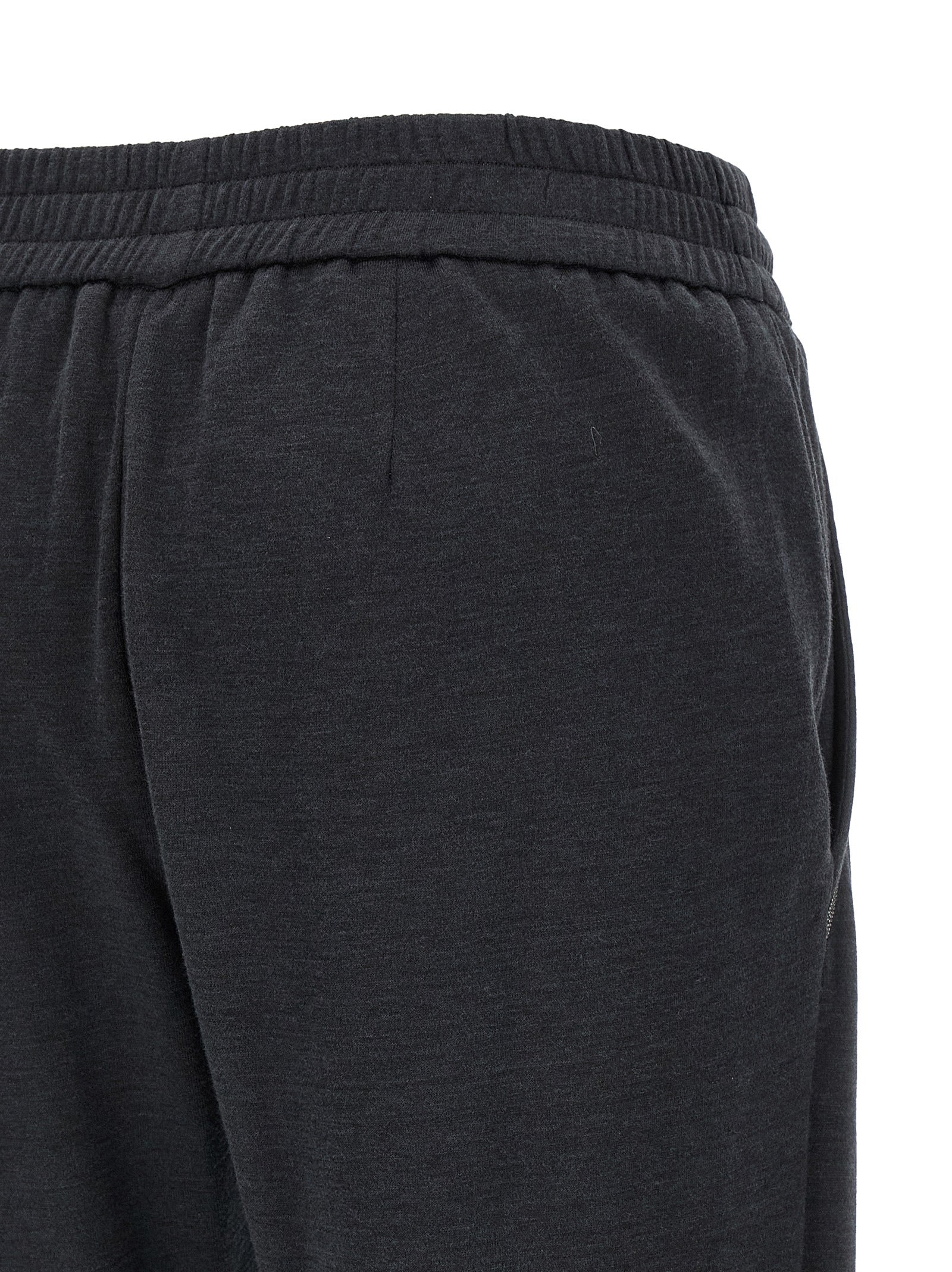 Brunello Cucinelli Gray Cotton Joggers (Workout Pants) Brunello Cucinelli