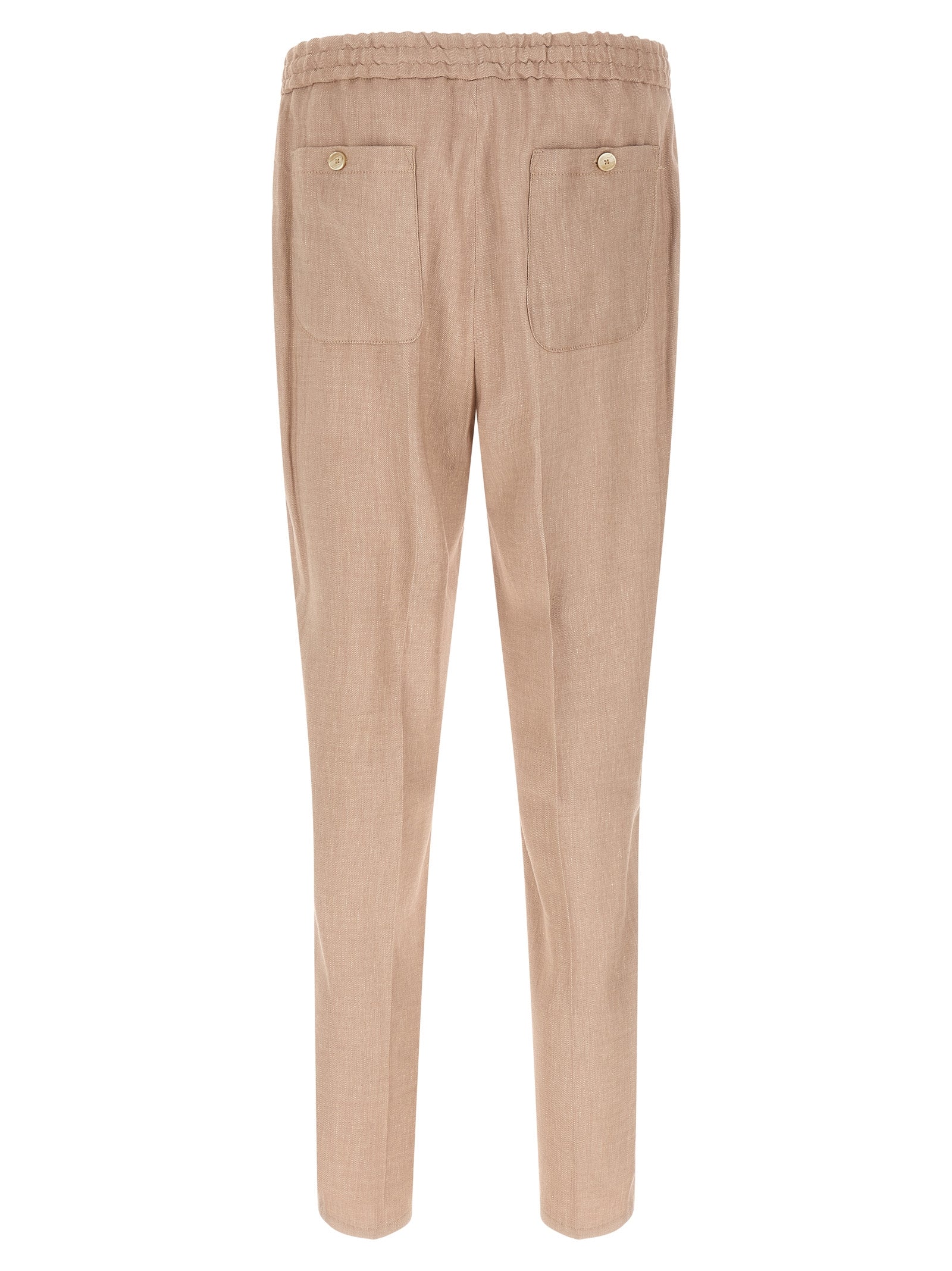 Etro Beige Linen Joggers (Workout Pants) Etro