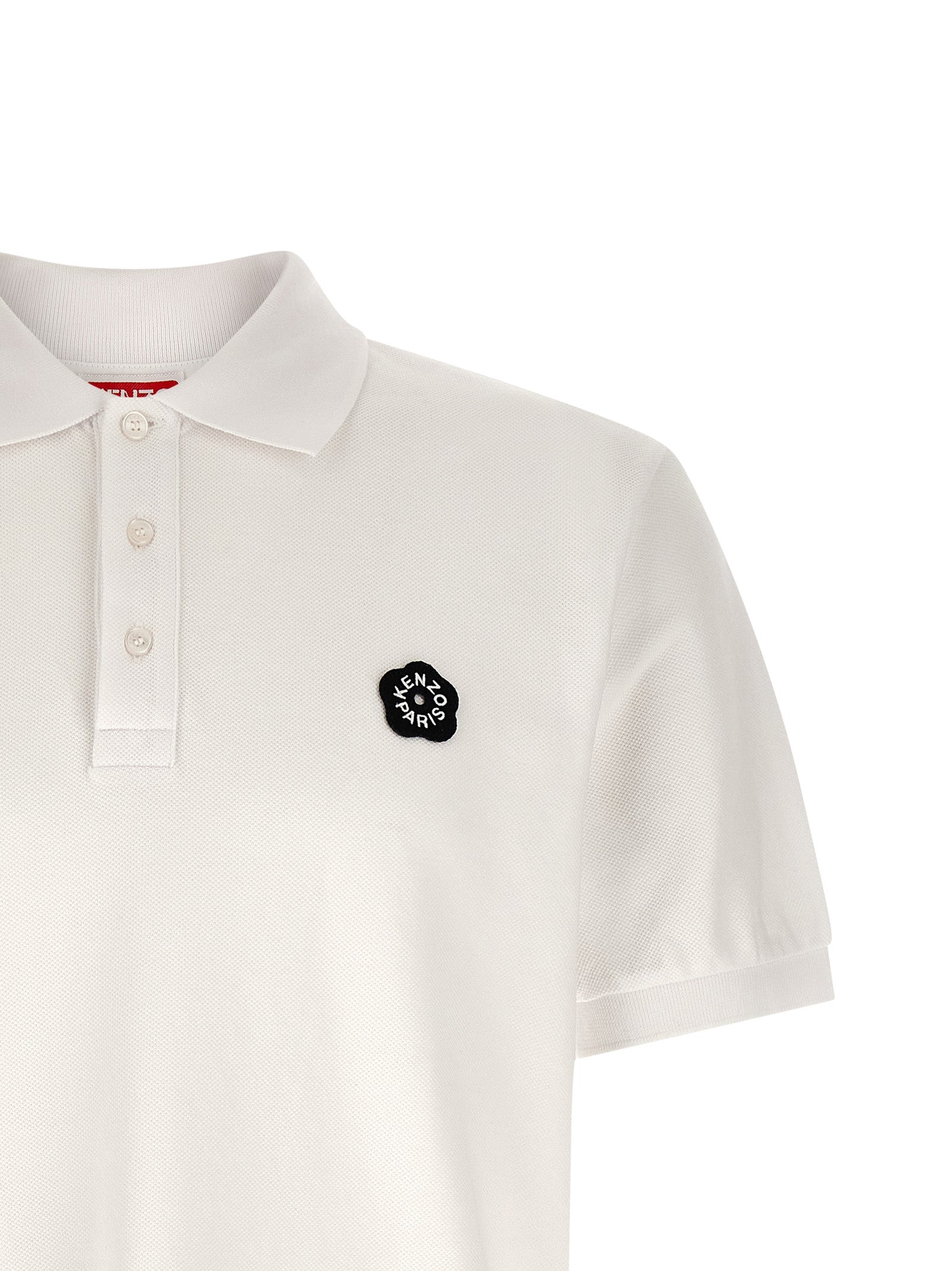 Kenzo White Cotton Polo Shirt Kenzo