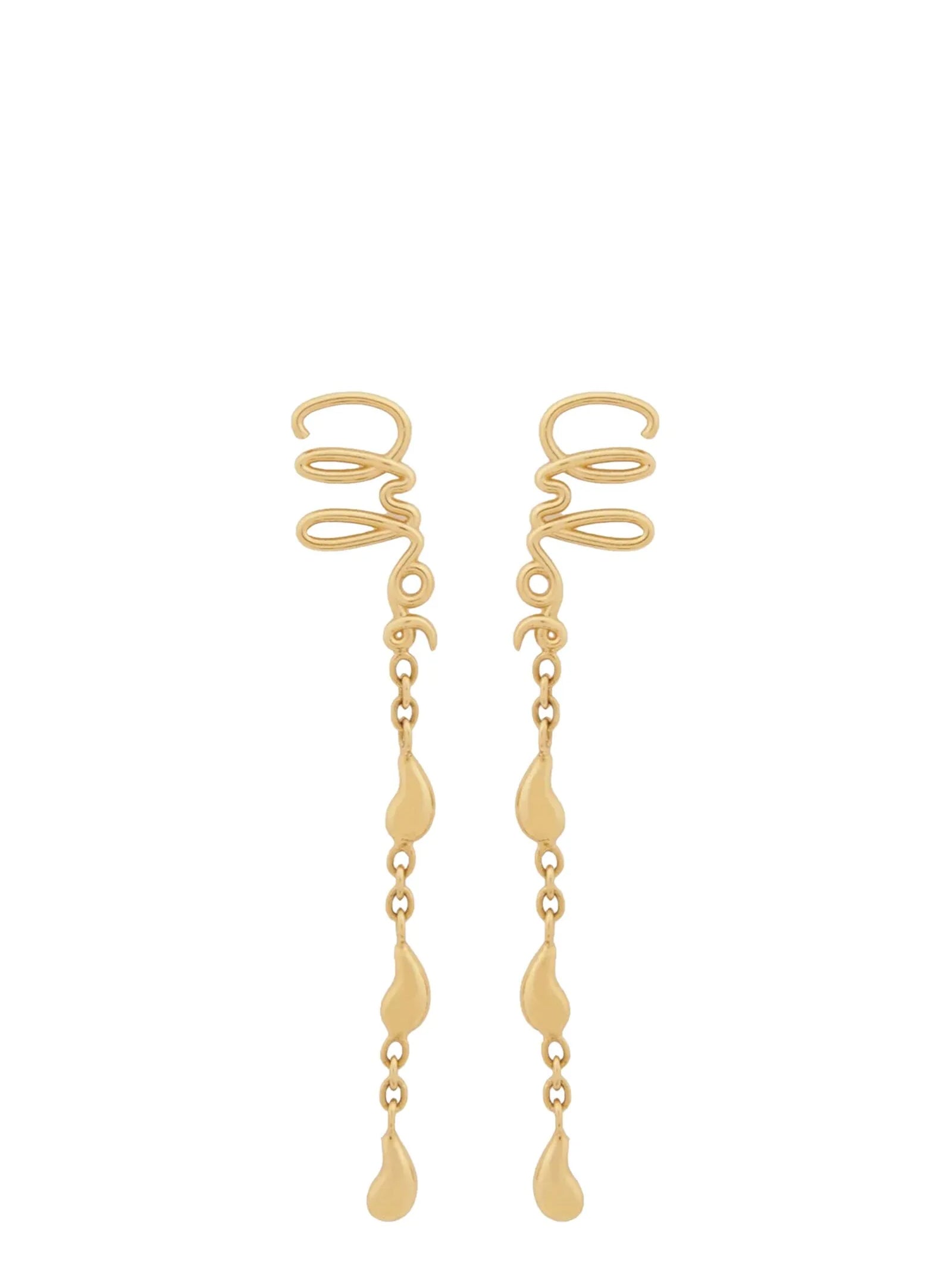 Chloé Gold Brass Earrings Chloé