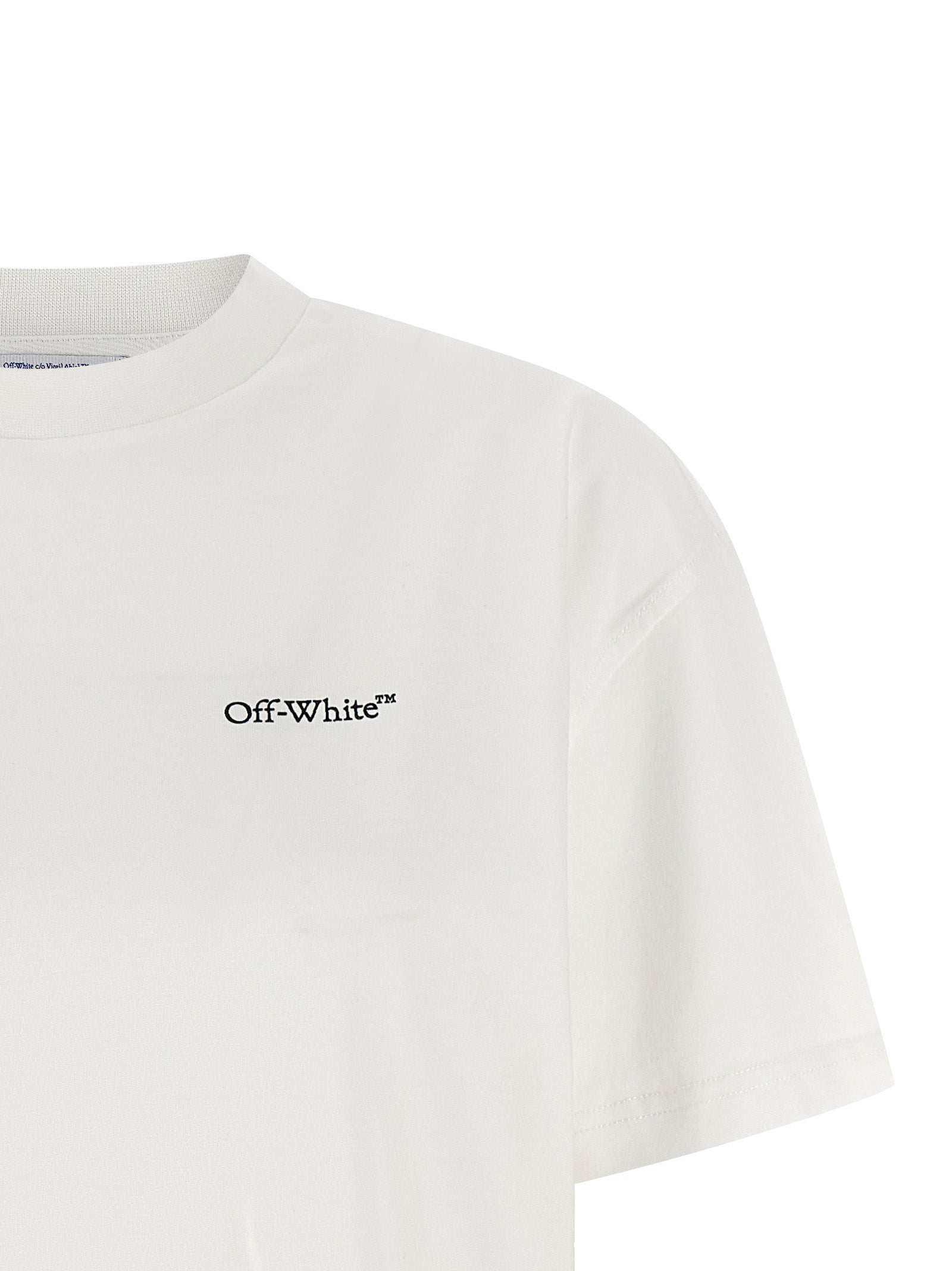 Off-White White Cotton T-Shirt Off-White