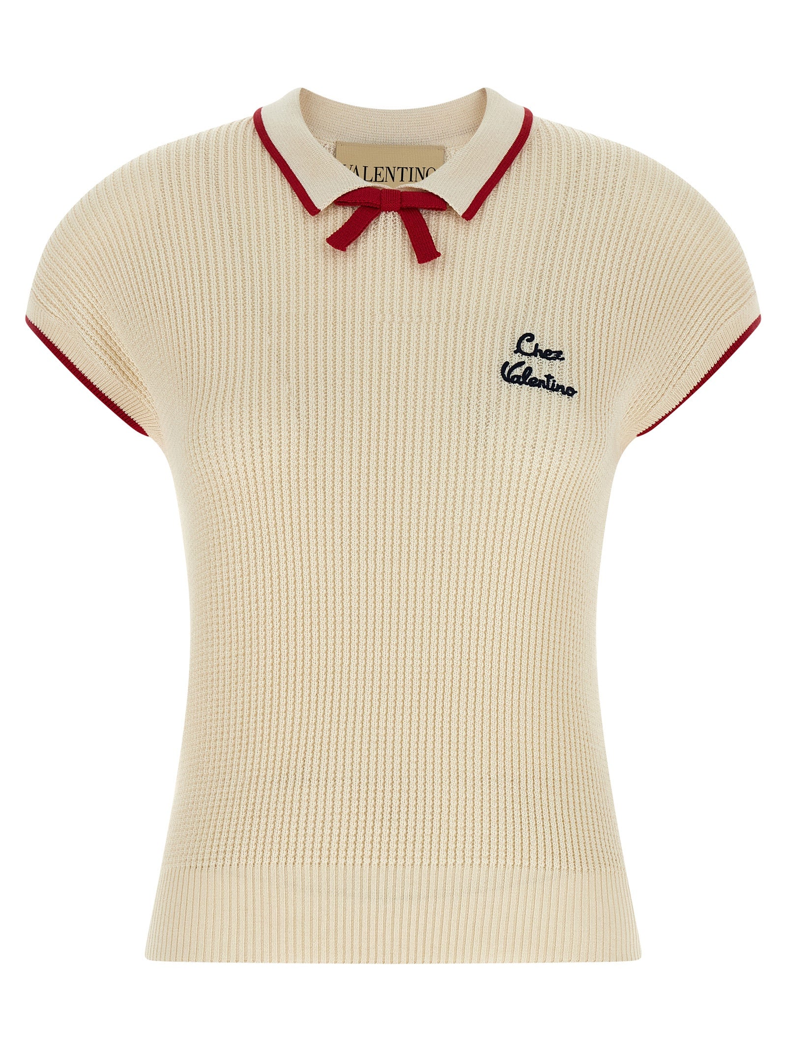 Valentino Garavani Beige Cotton Shortsleeve Shirt Valentino Garavani
