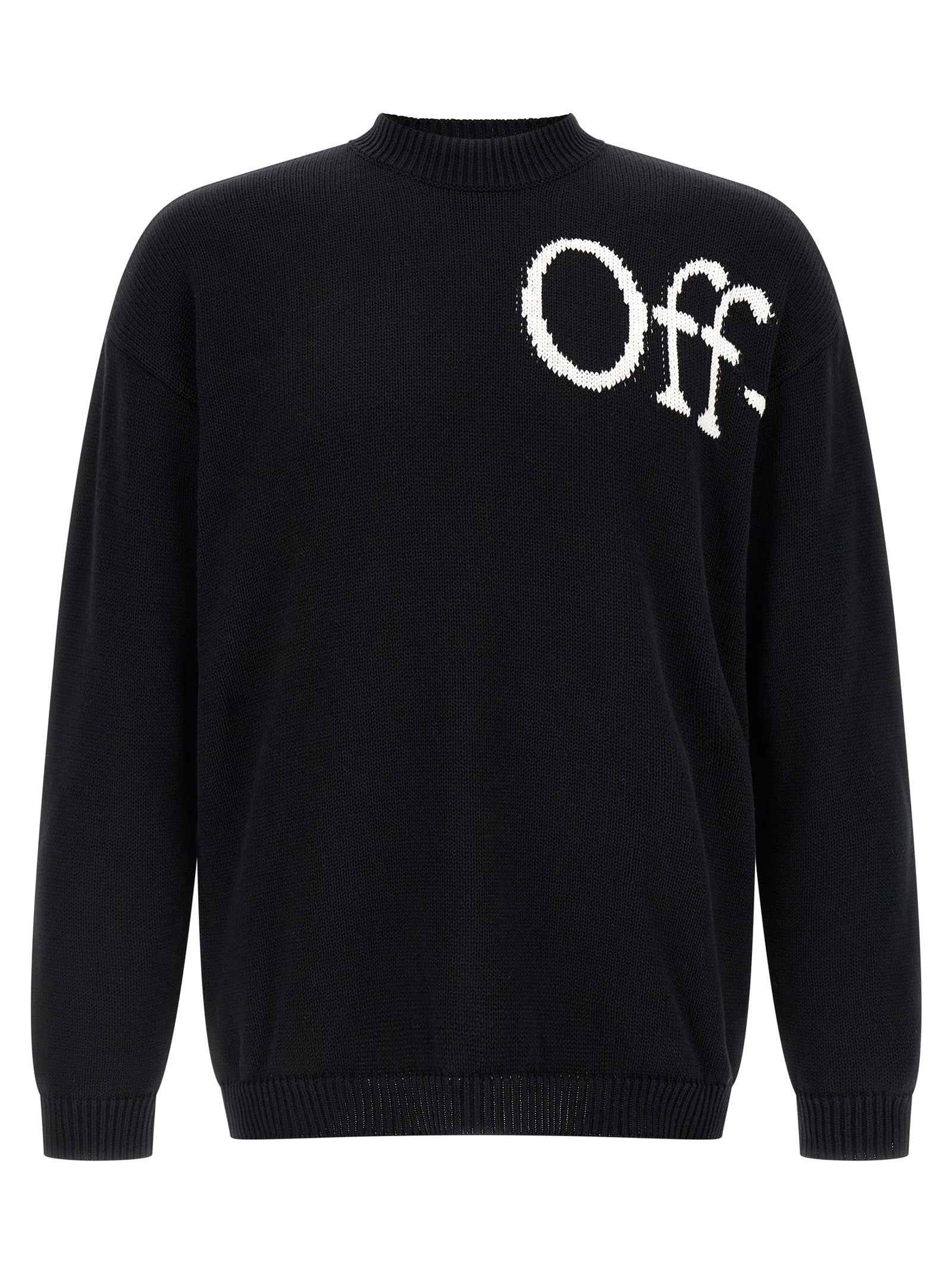 Off-White Bicolor Cotton Cardigan Off-White