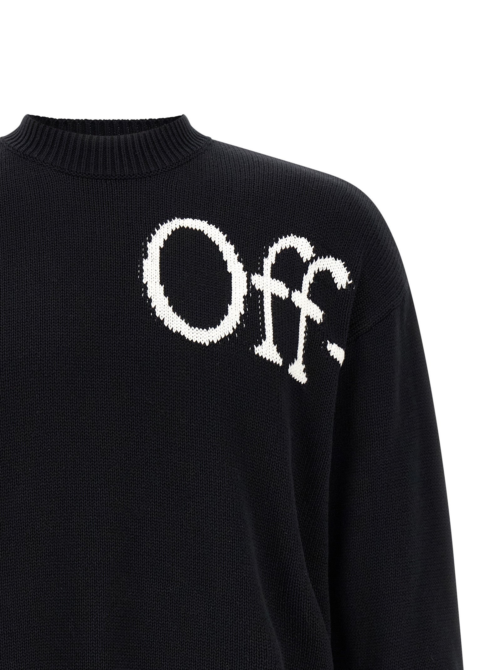 Off-White Bicolor Cotton Cardigan Off-White
