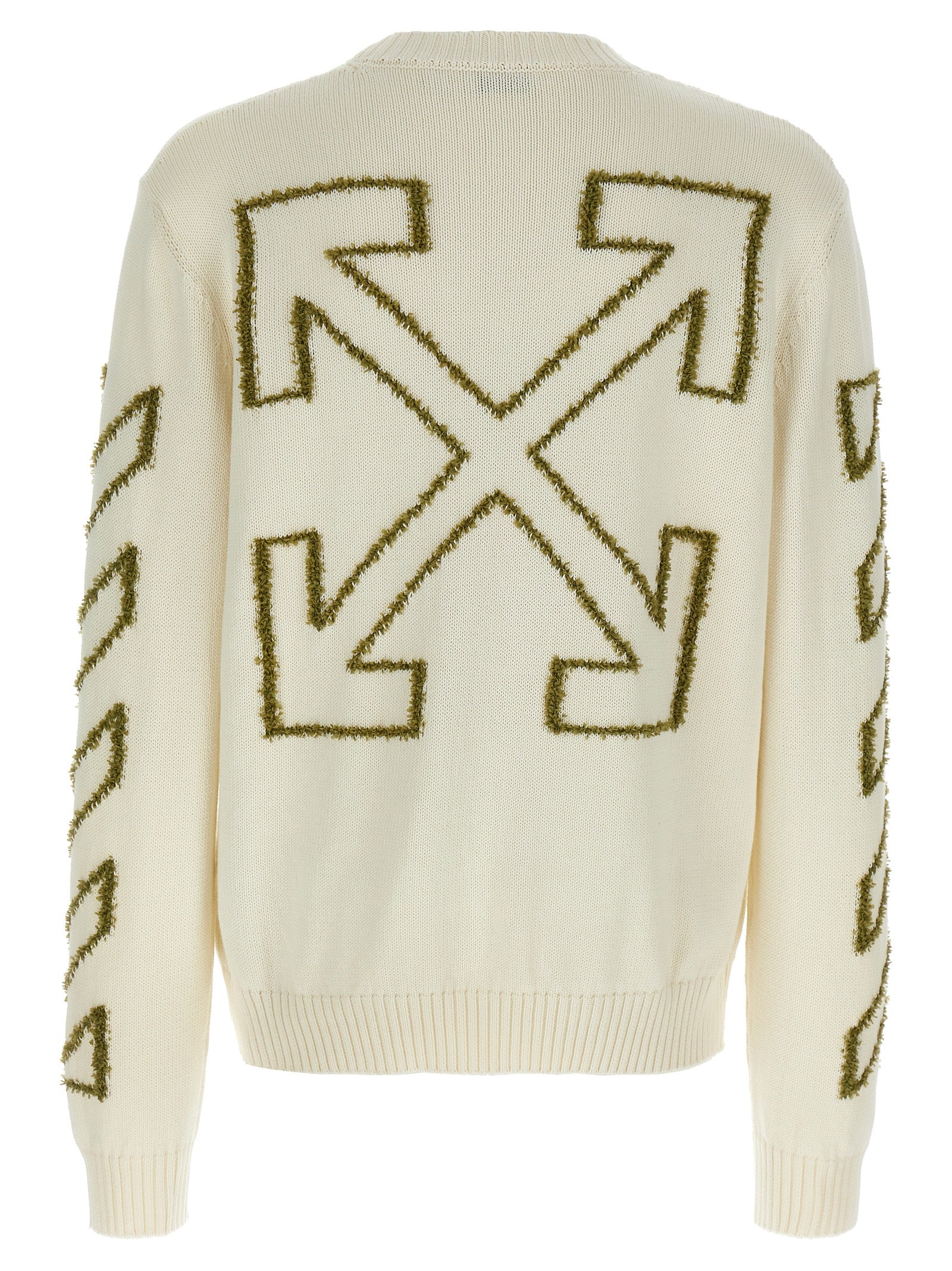 Off-White Beige Cotton Cardigan Off-White