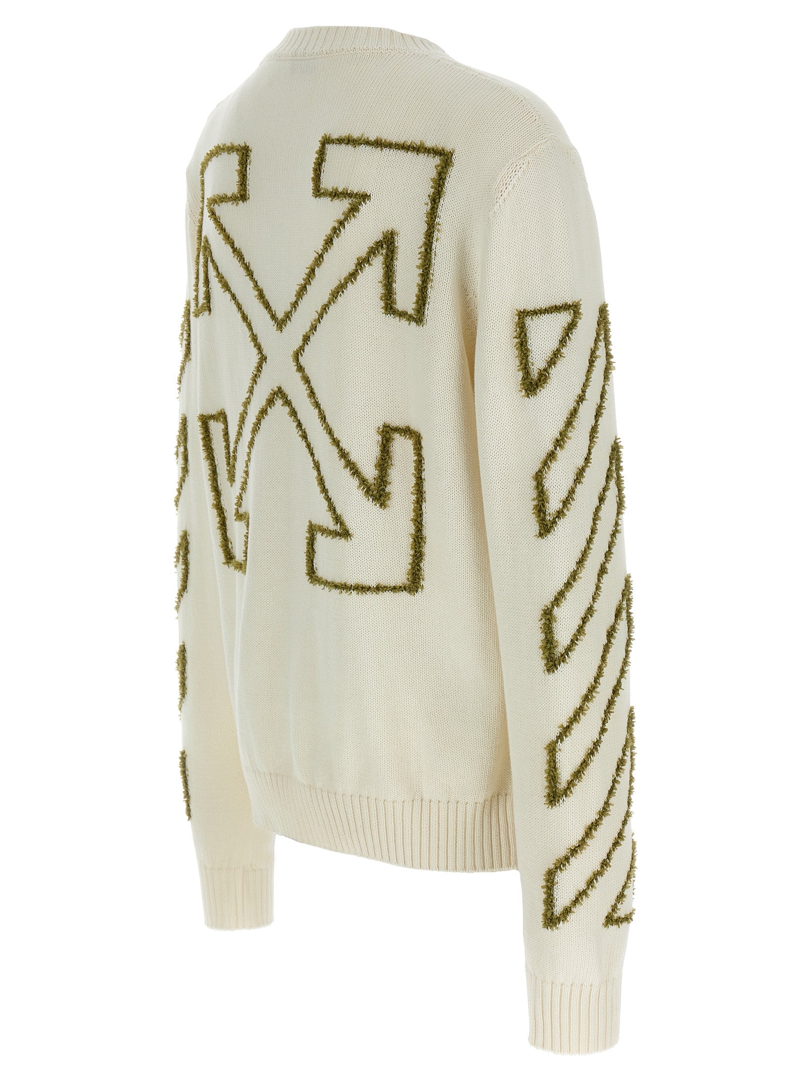 Off-White Beige Cotton Cardigan Off-White