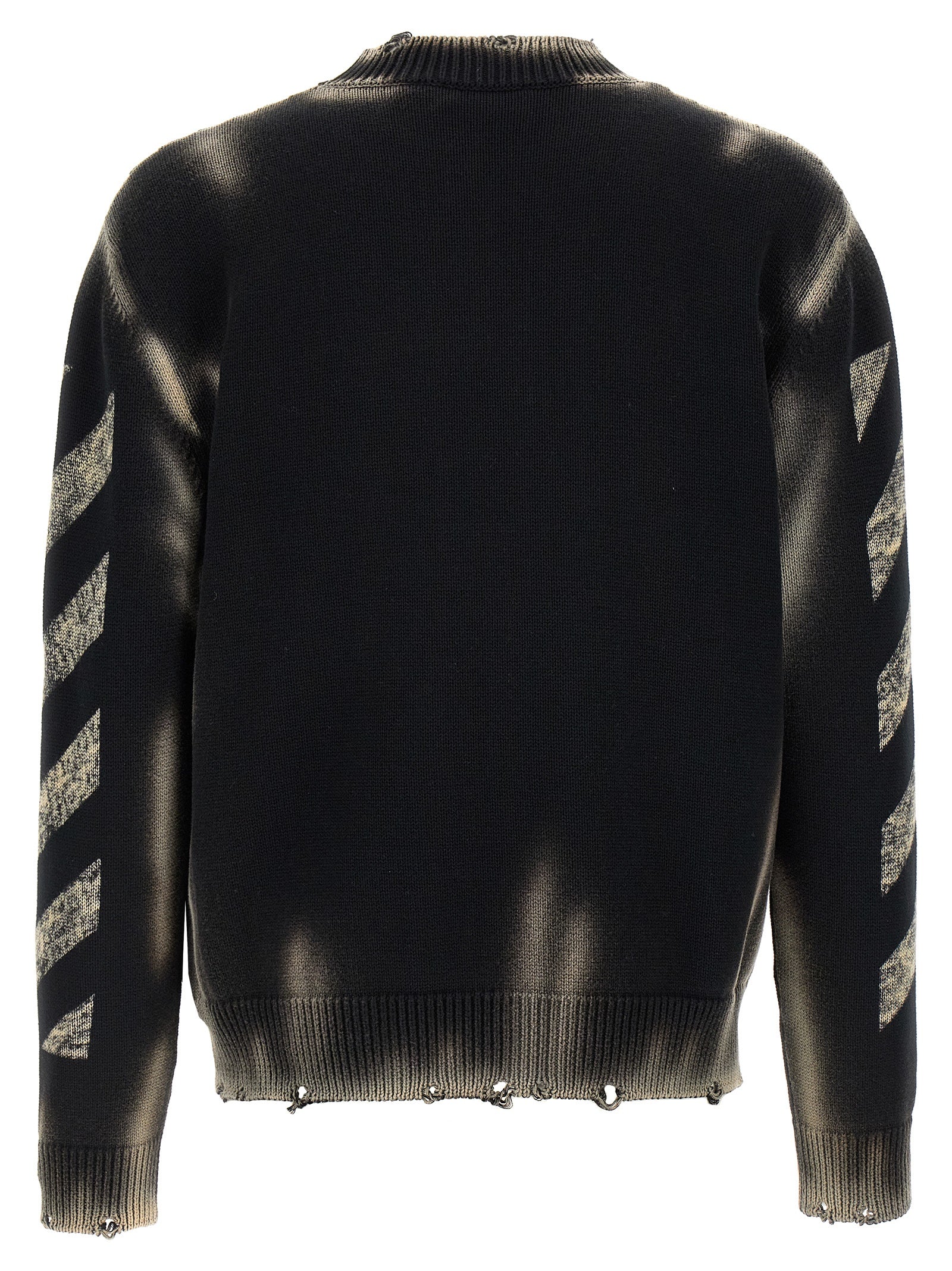 Off-White Black Cotton Cardigan Off-White