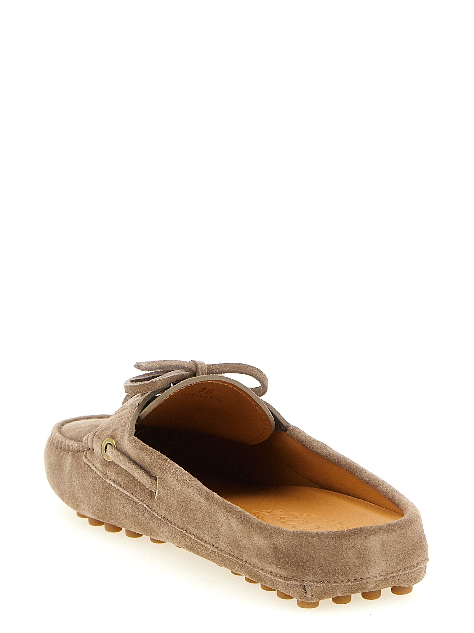 Tod's Beige Calfskin Flats Tod's