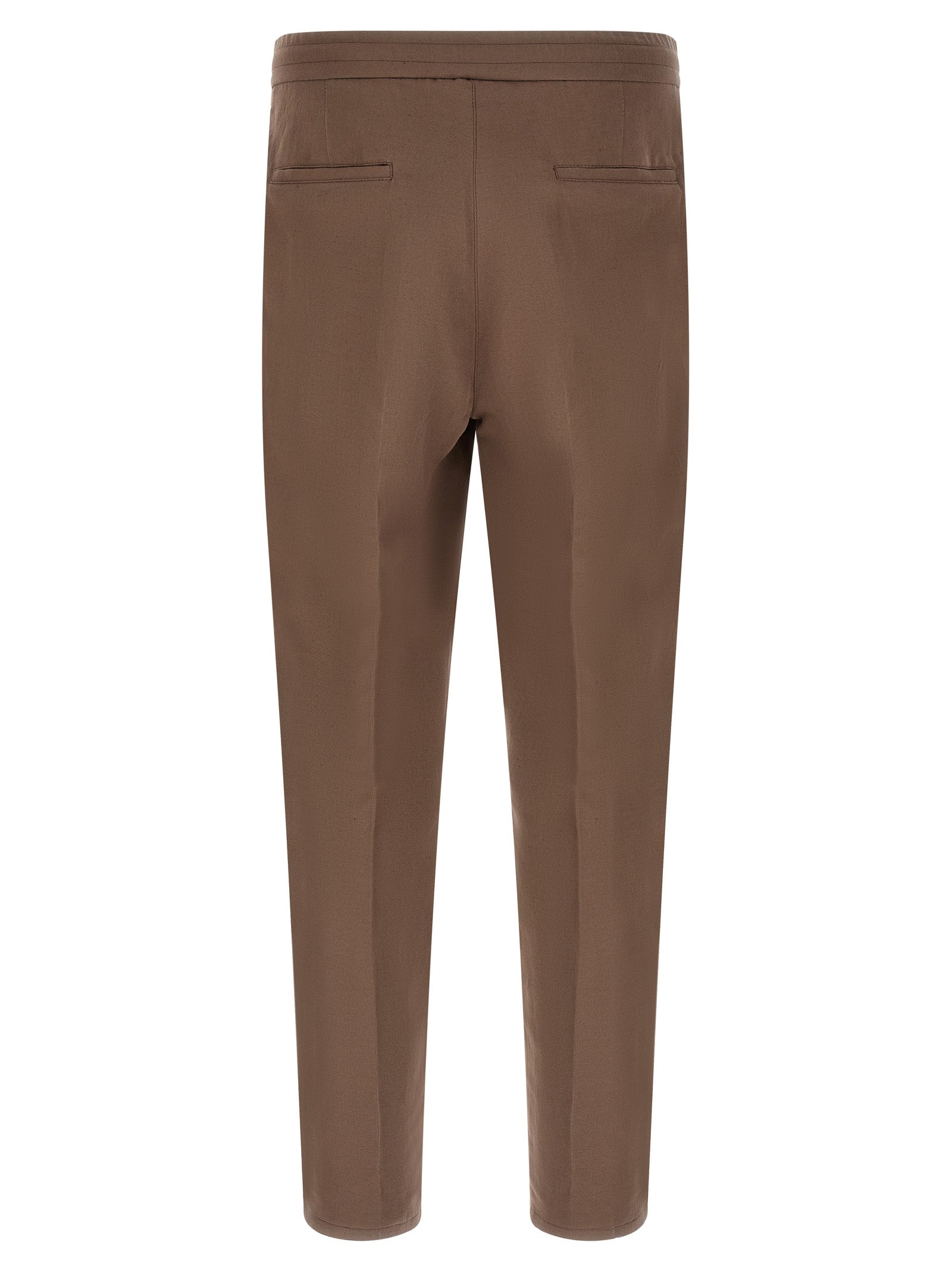 Brunello Cucinelli Brown Linen Casual Pants Brunello Cucinelli