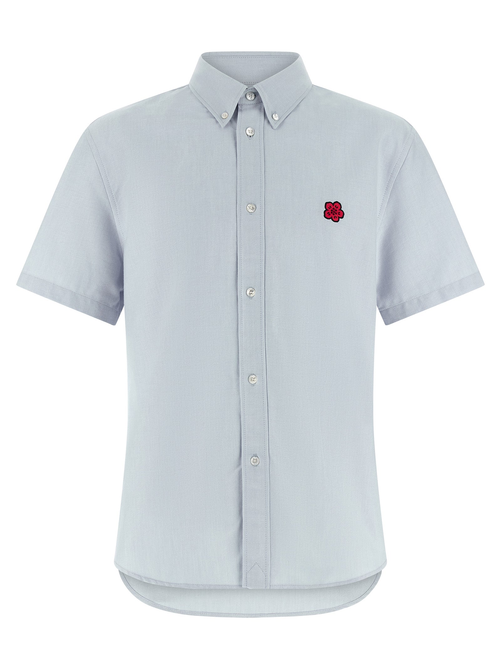 Kenzo Blue Cotton Blouse Kenzo