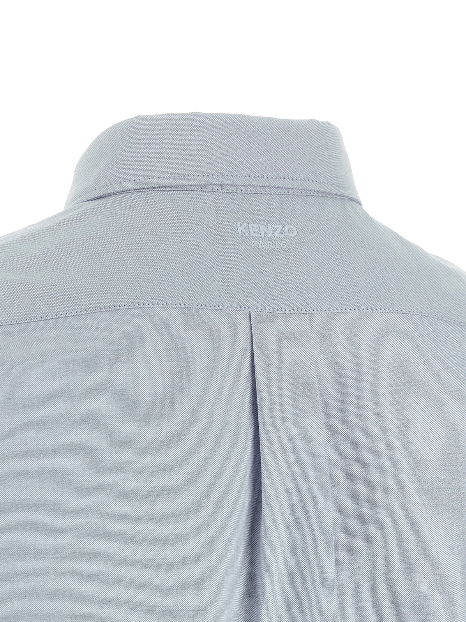 Kenzo Blue Cotton Blouse Kenzo