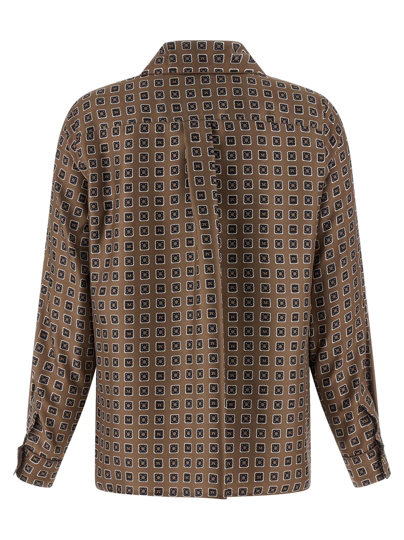 Max Mara Brown Silk Blouse Max Mara
