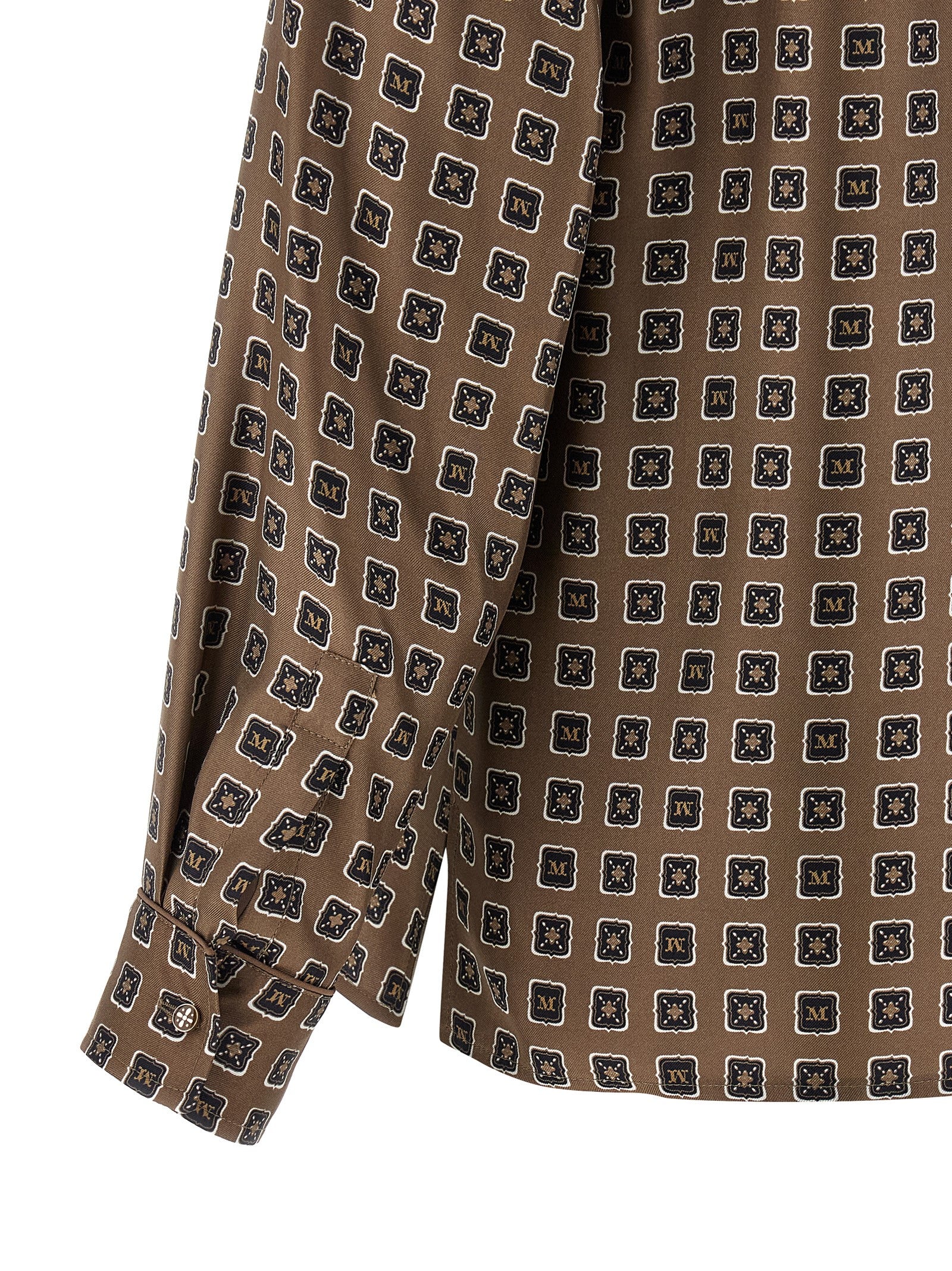 Max Mara Brown Silk Blouse Max Mara