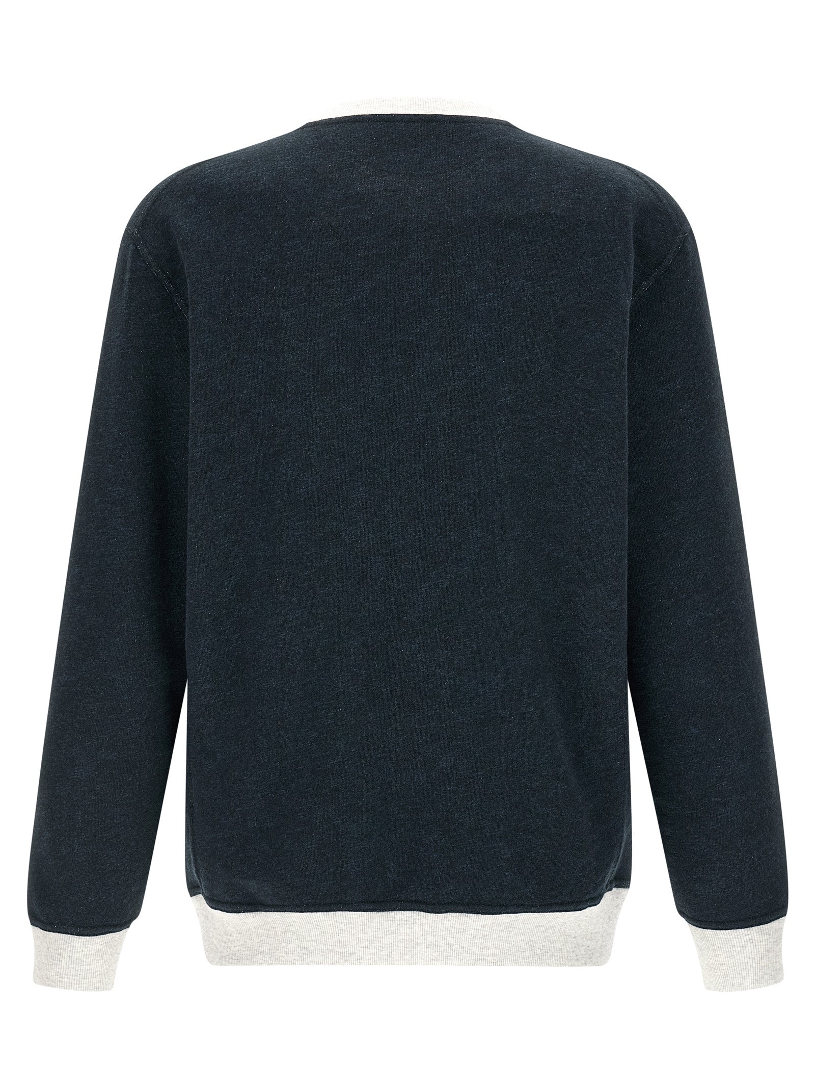 Brunello Cucinelli Blue Cotton Sweatshirt Brunello Cucinelli