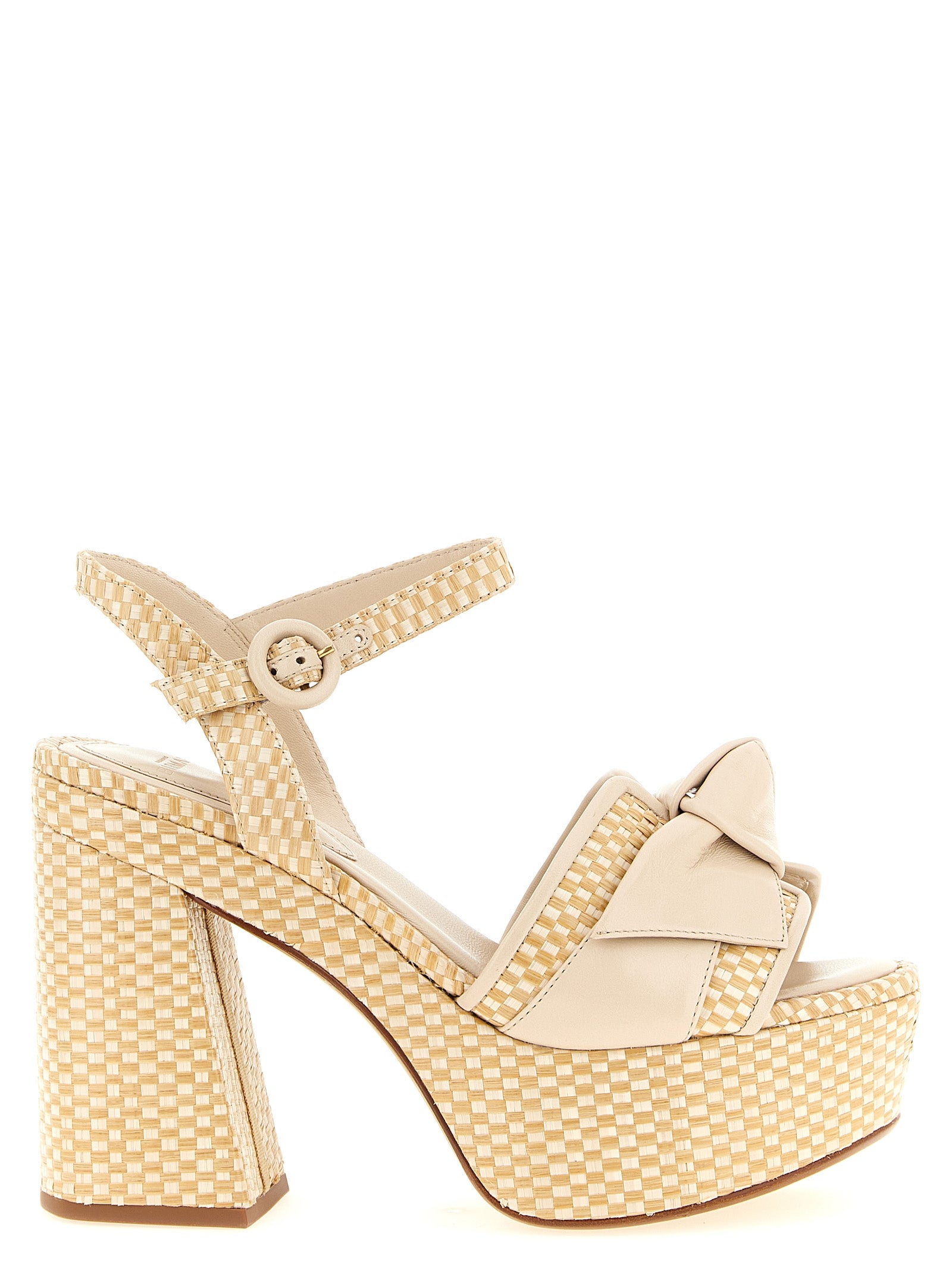 Alexandre Birman Beige Cowhide Stiletto Heel Sandals Alexandre Birman