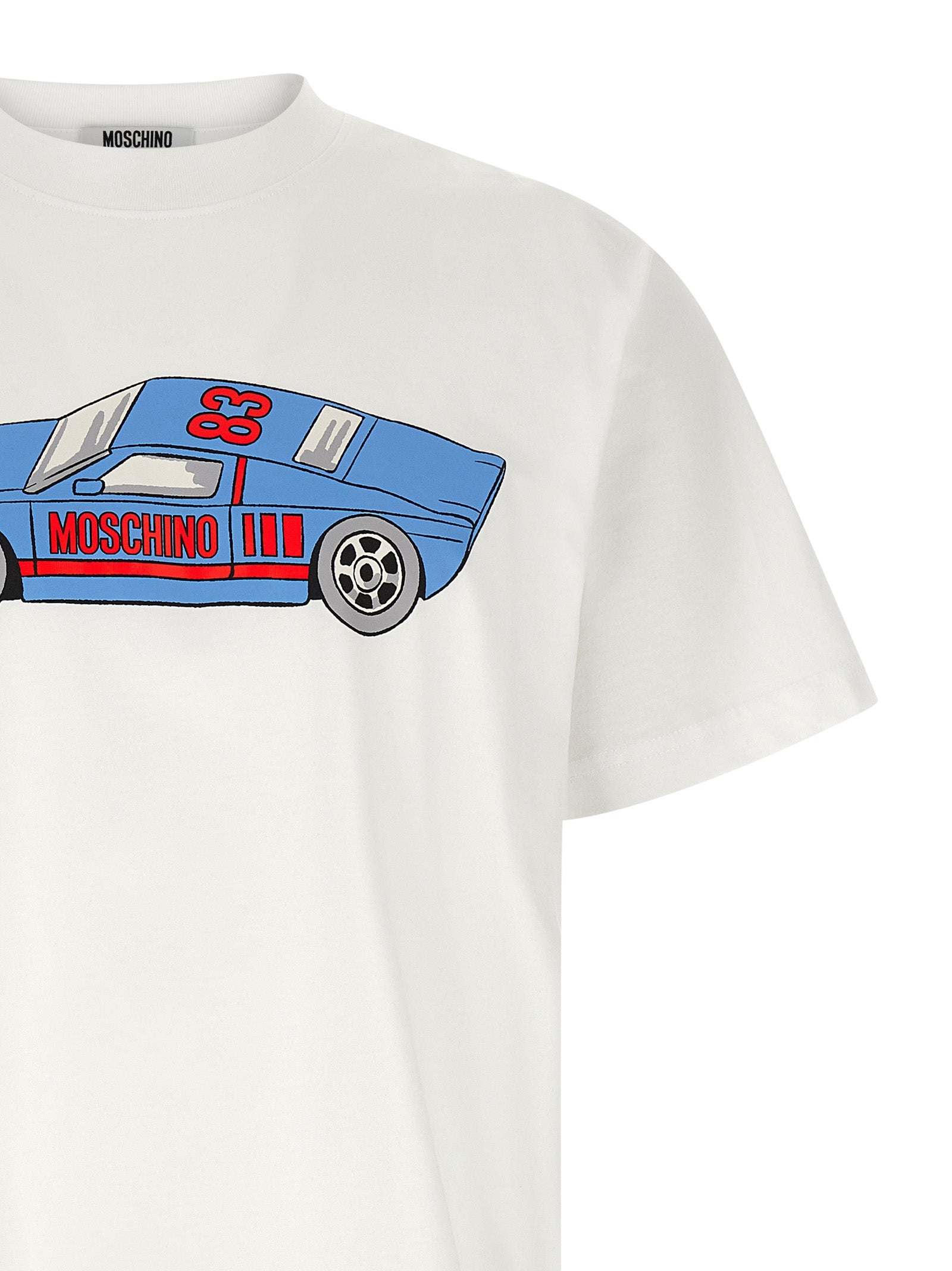 Moschino White Cotton T-Shirt Moschino