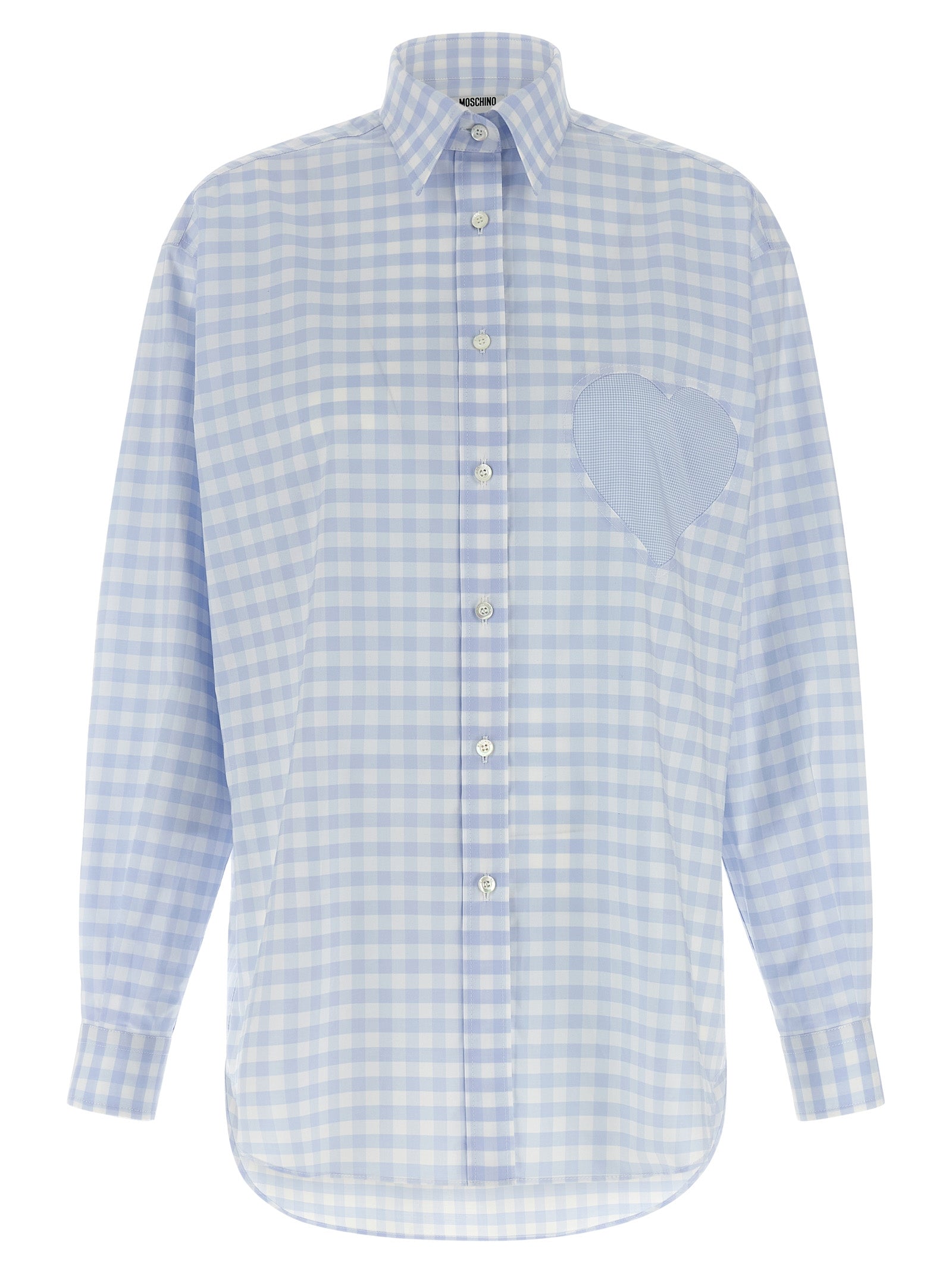 Moschino Blue Cotton Blouse Moschino