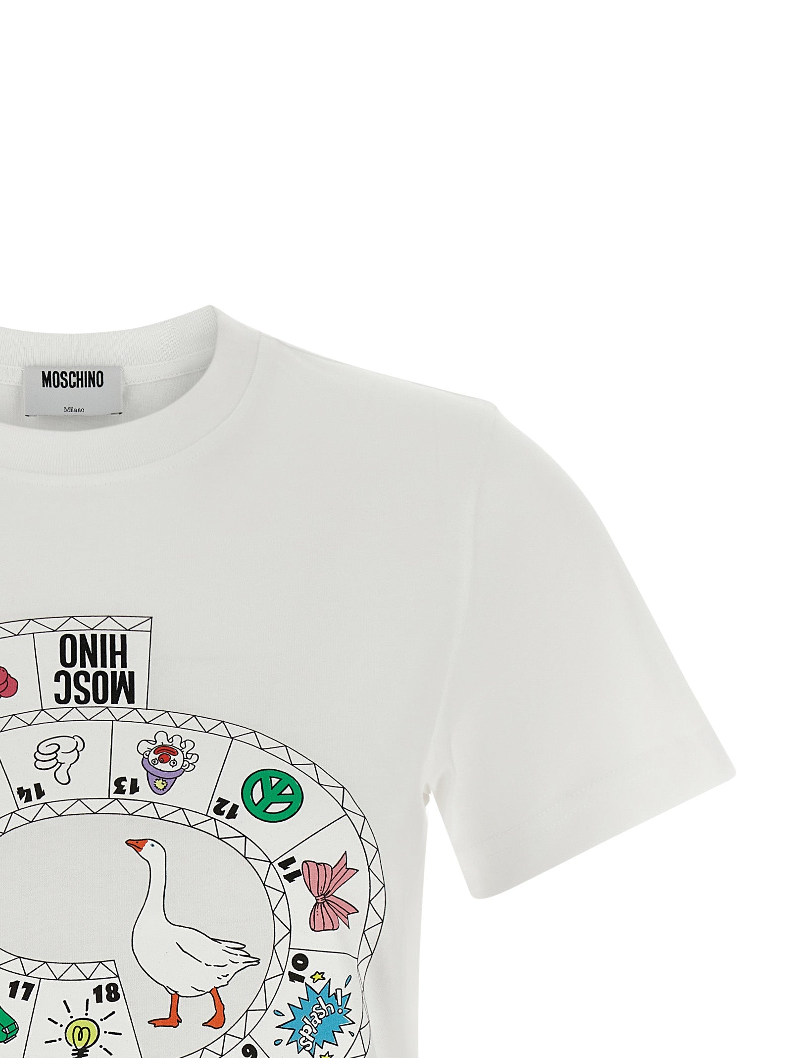 Moschino White Cotton T-Shirt Moschino