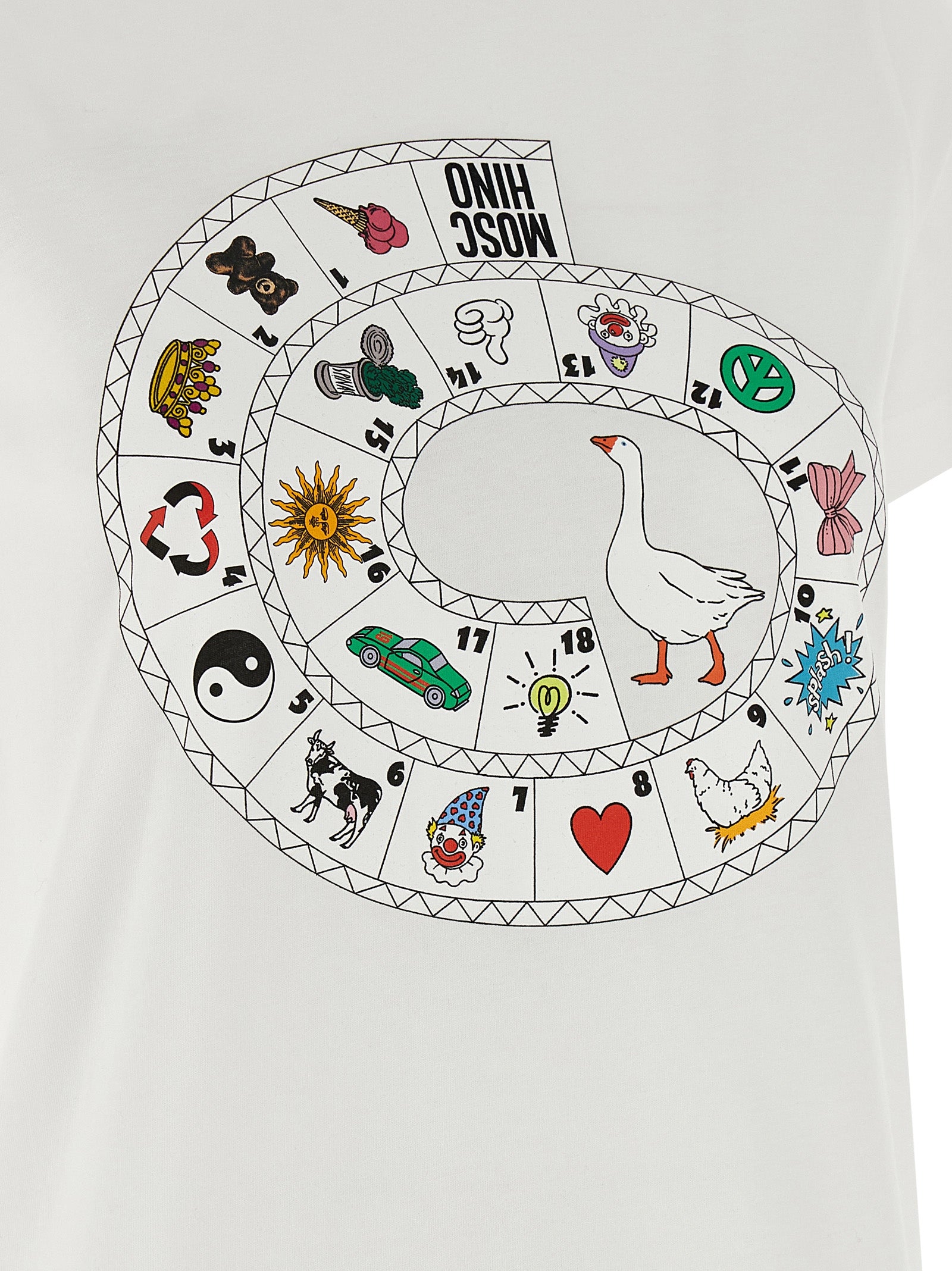 Moschino White Cotton T-Shirt Moschino