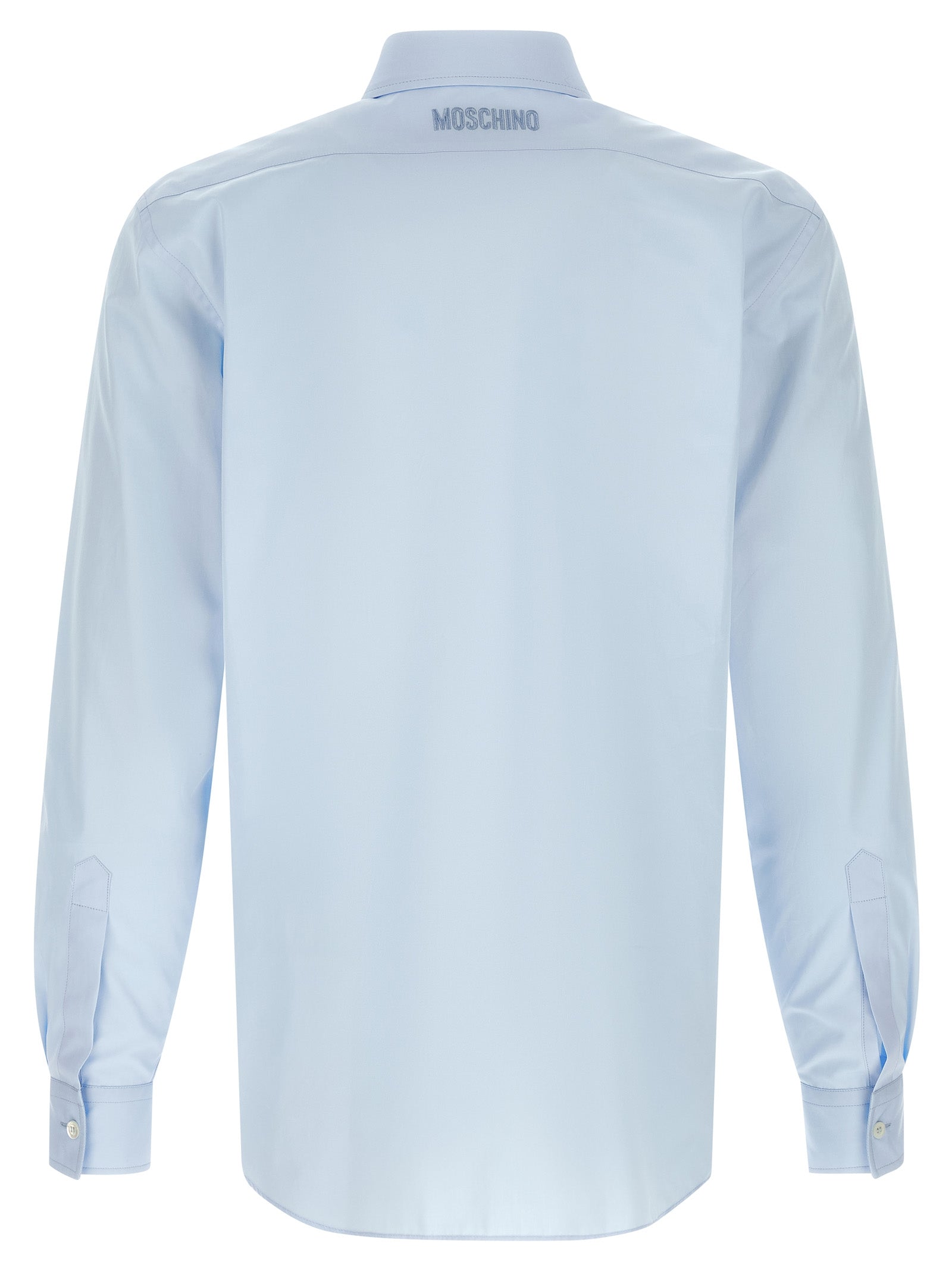 Moschino Blue Cotton Blouse Moschino