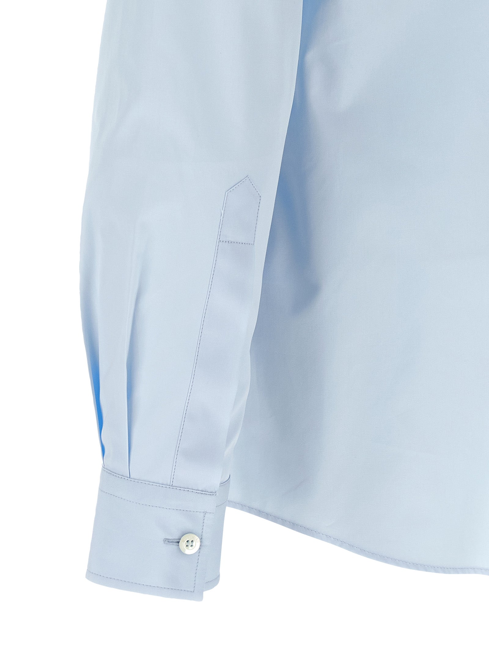 Moschino Blue Cotton Blouse Moschino