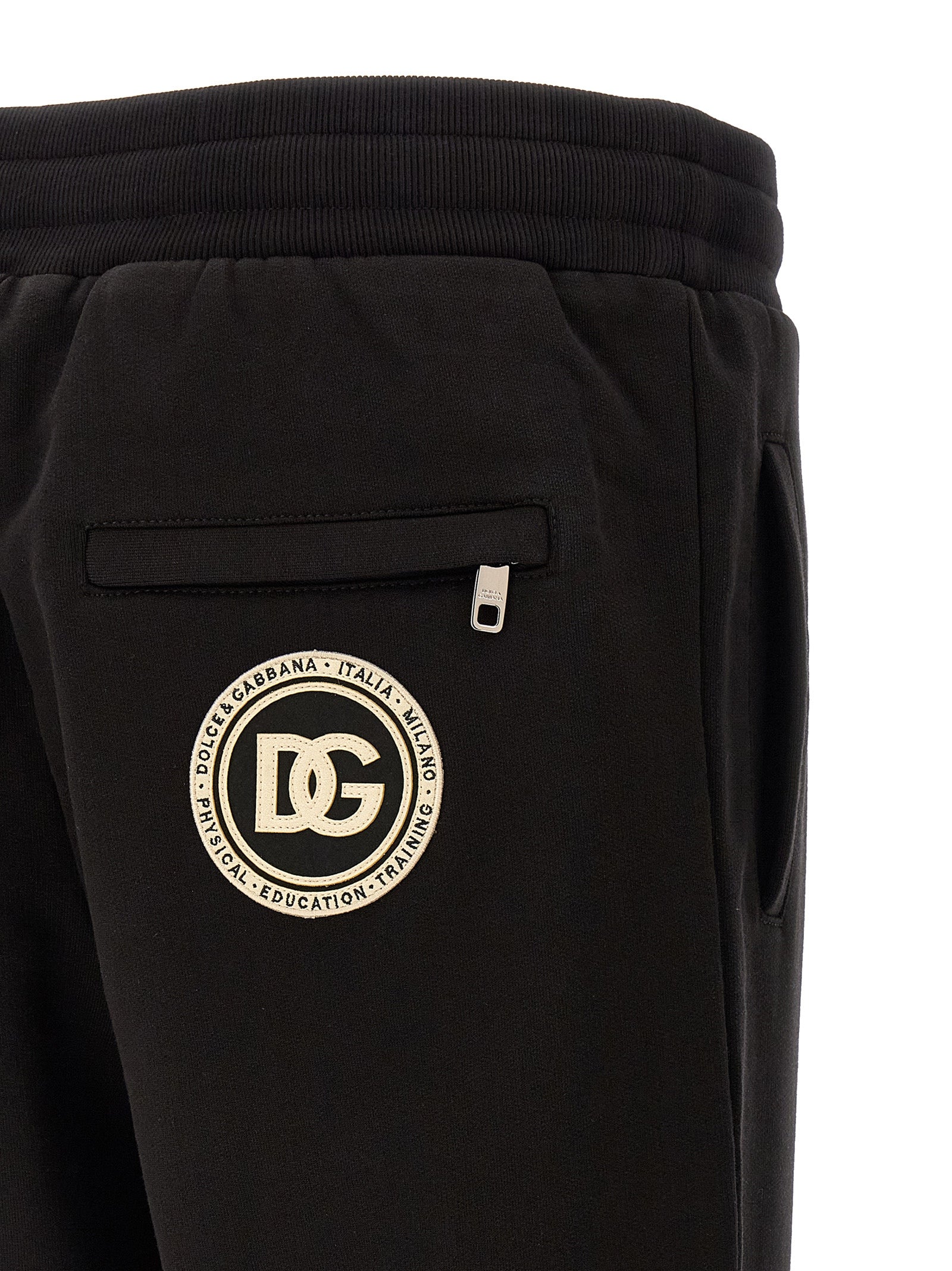 Dolce & Gabbana Black Cotton Joggers (Workout Pants) Dolce & Gabbana