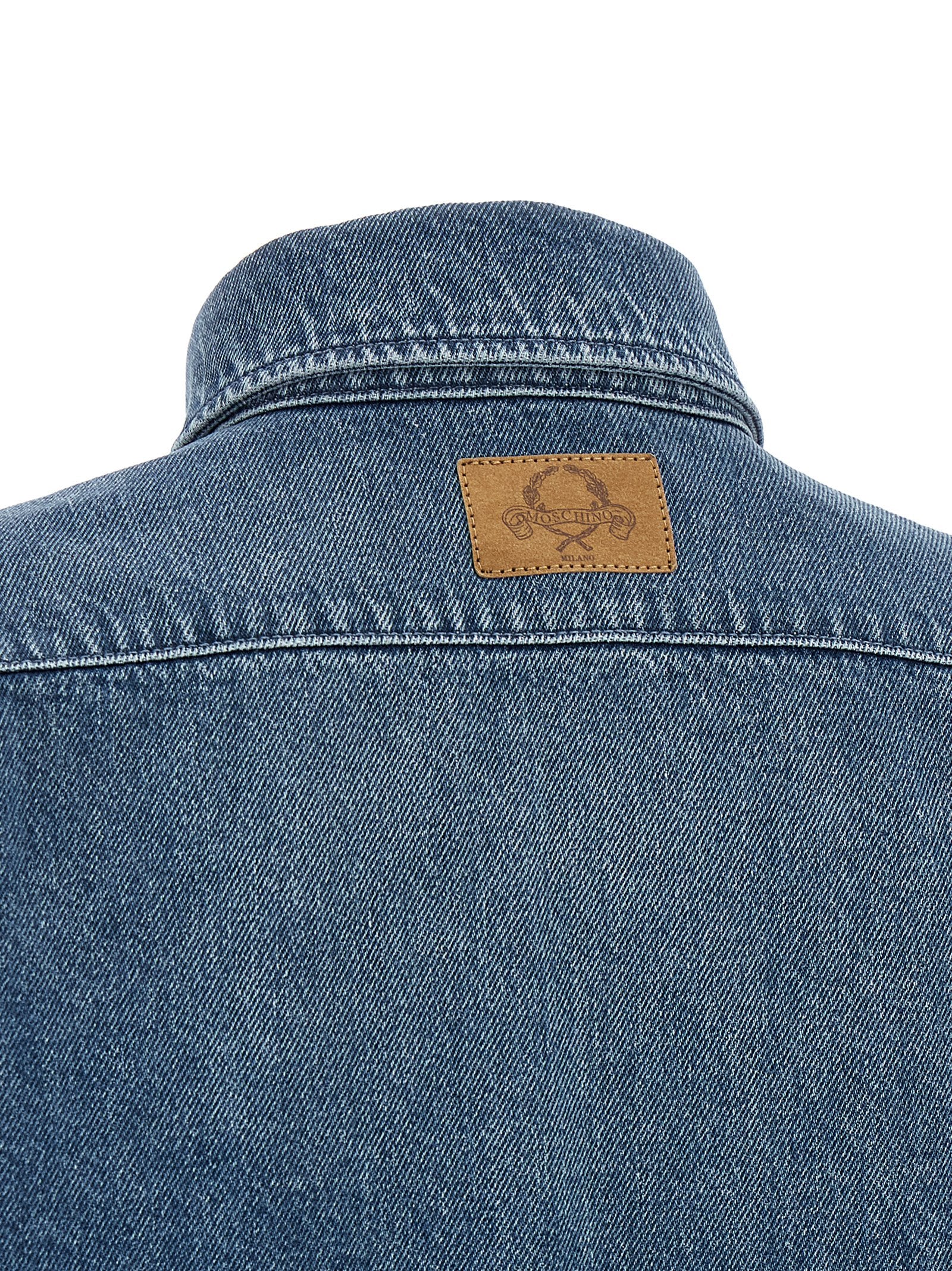 Moschino Blue Cotton Blouse Moschino