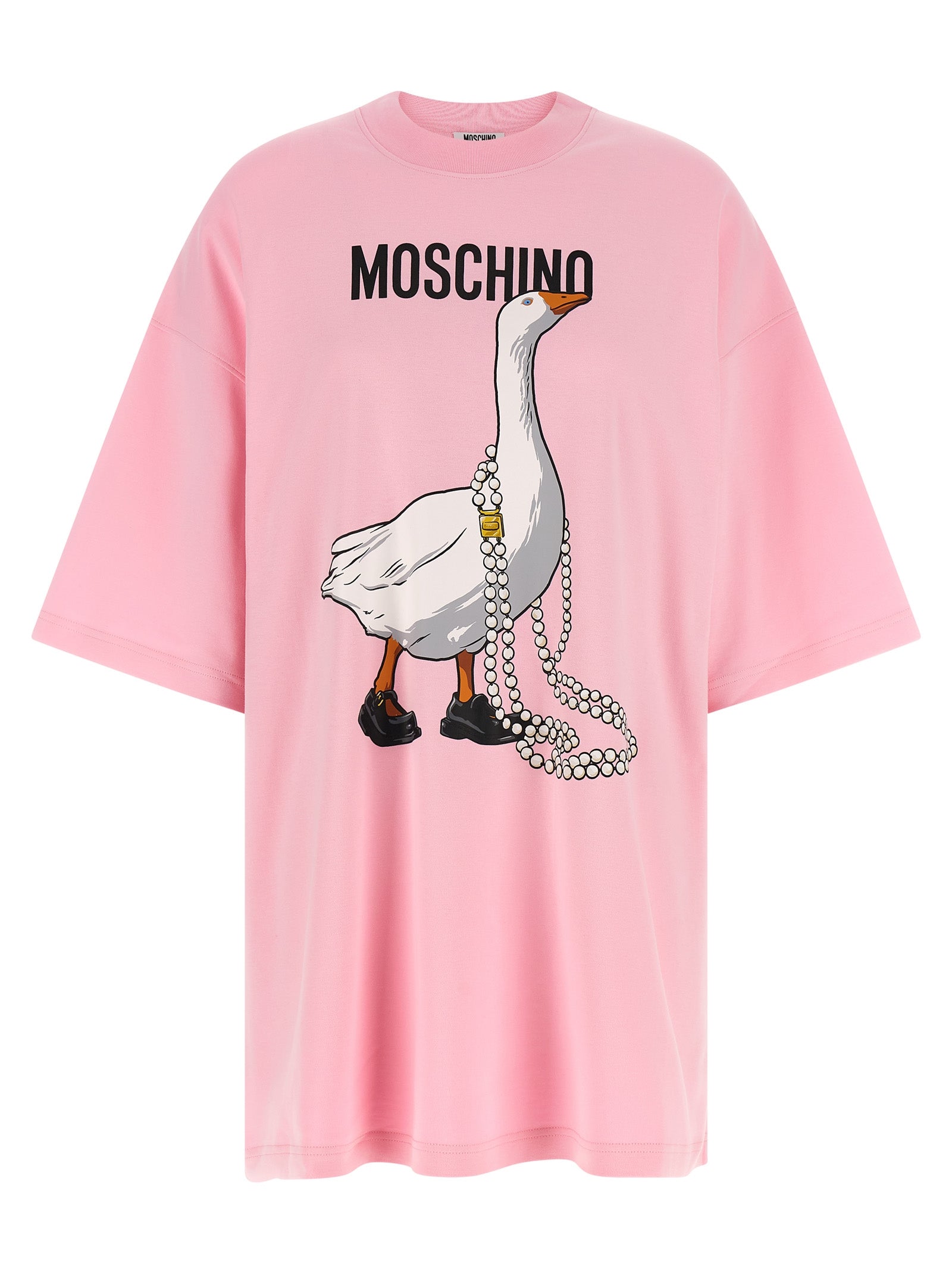 Moschino Multicolor Cotton Short Dress Moschino