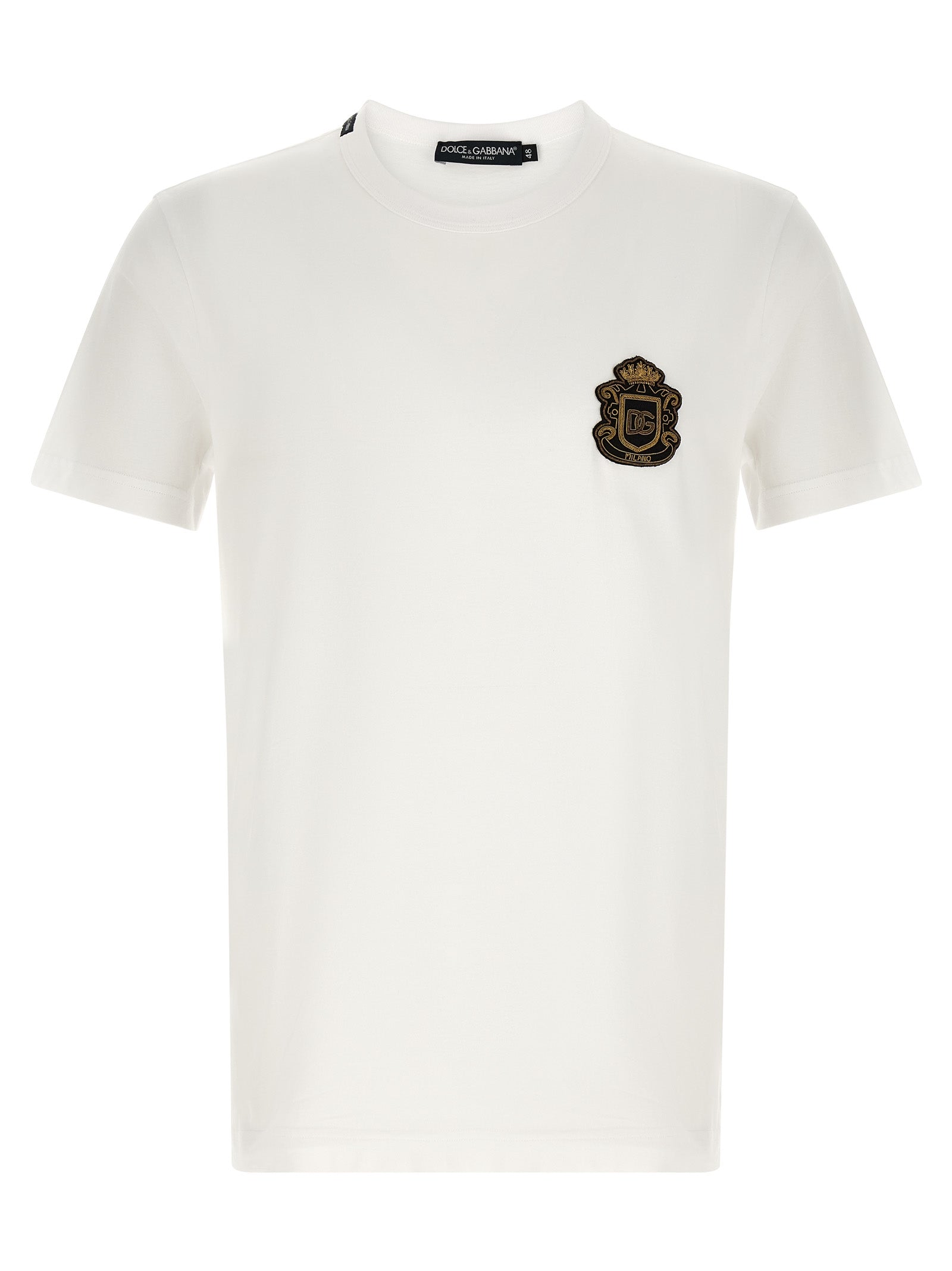Dolce & Gabbana White Cotton T-Shirt Dolce & Gabbana