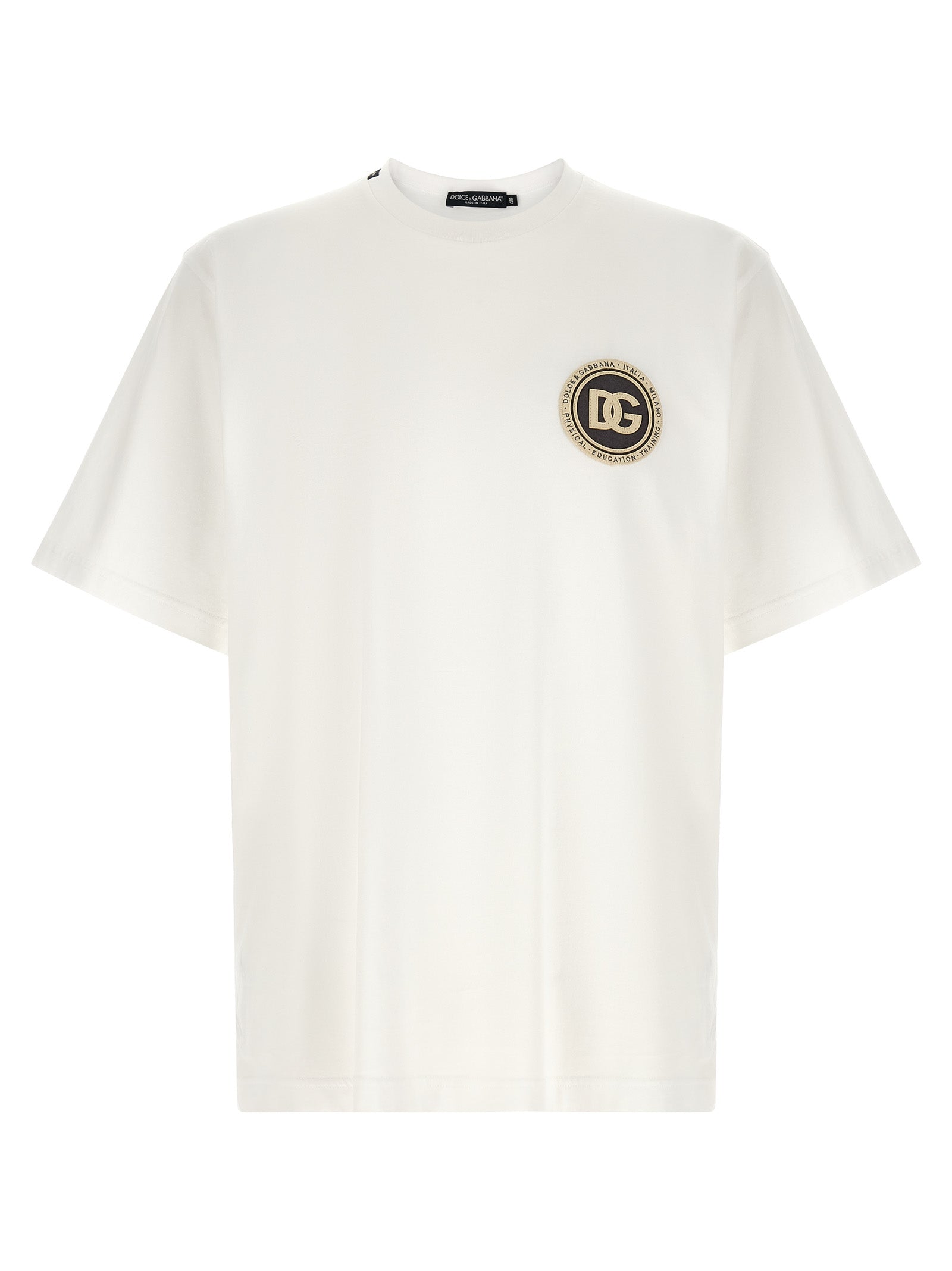 Dolce & Gabbana White Cotton T-Shirt Dolce & Gabbana