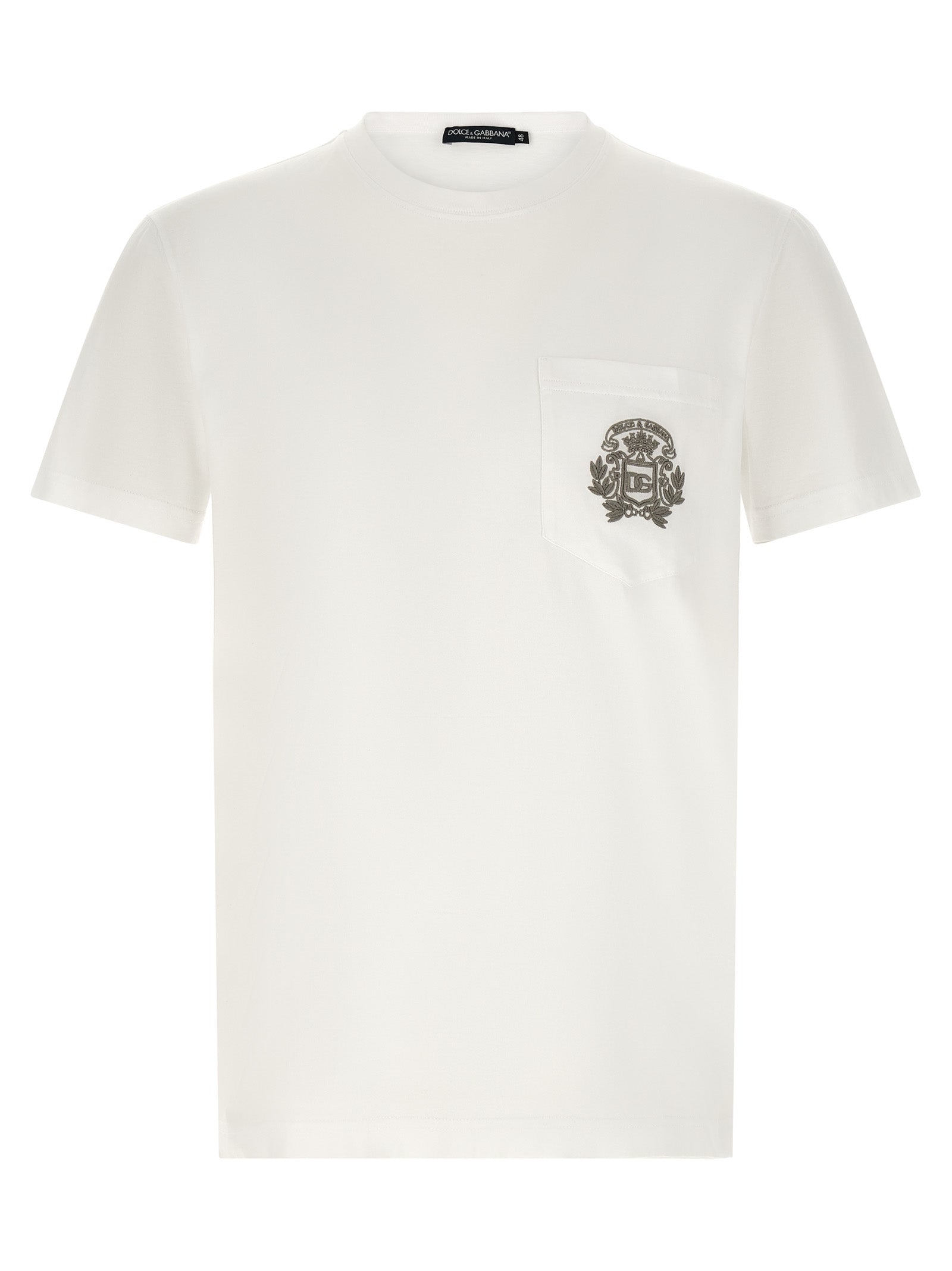 Dolce & Gabbana White Cotton T-Shirt Dolce & Gabbana