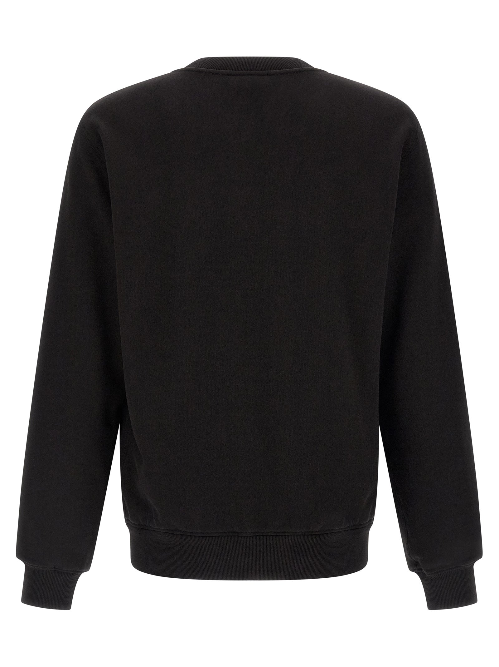 Dolce & Gabbana Black Cotton Sweatshirt Dolce & Gabbana