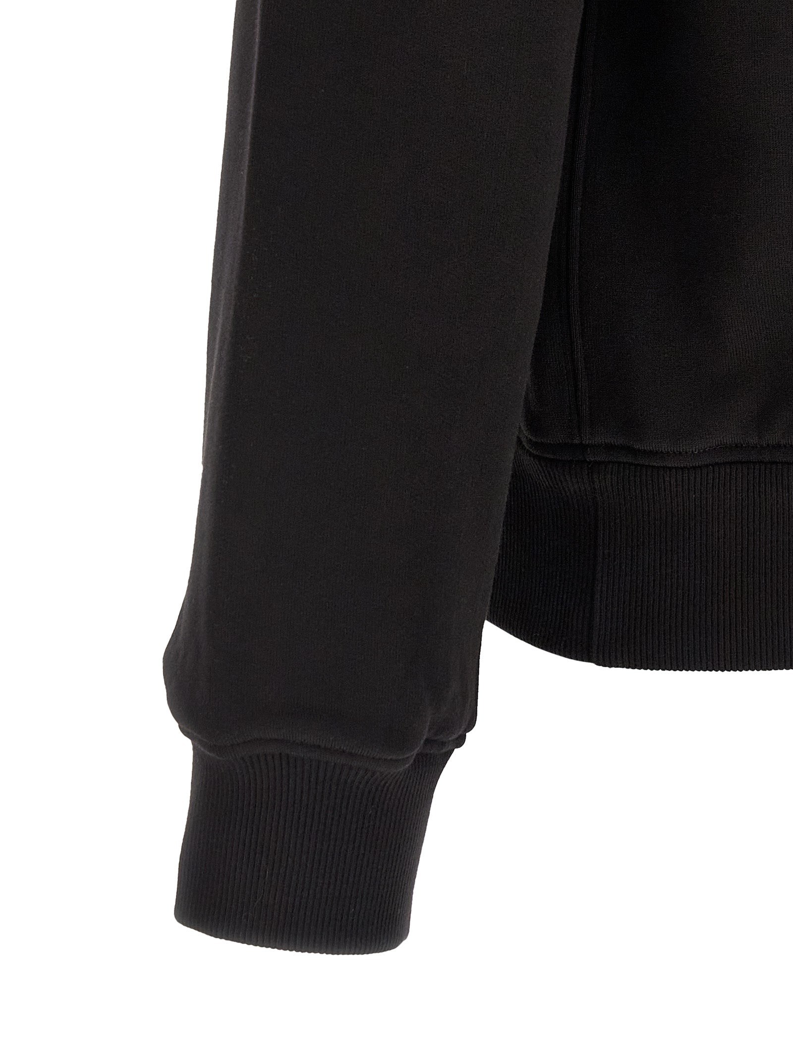 Dolce & Gabbana Black Cotton Sweatshirt Dolce & Gabbana