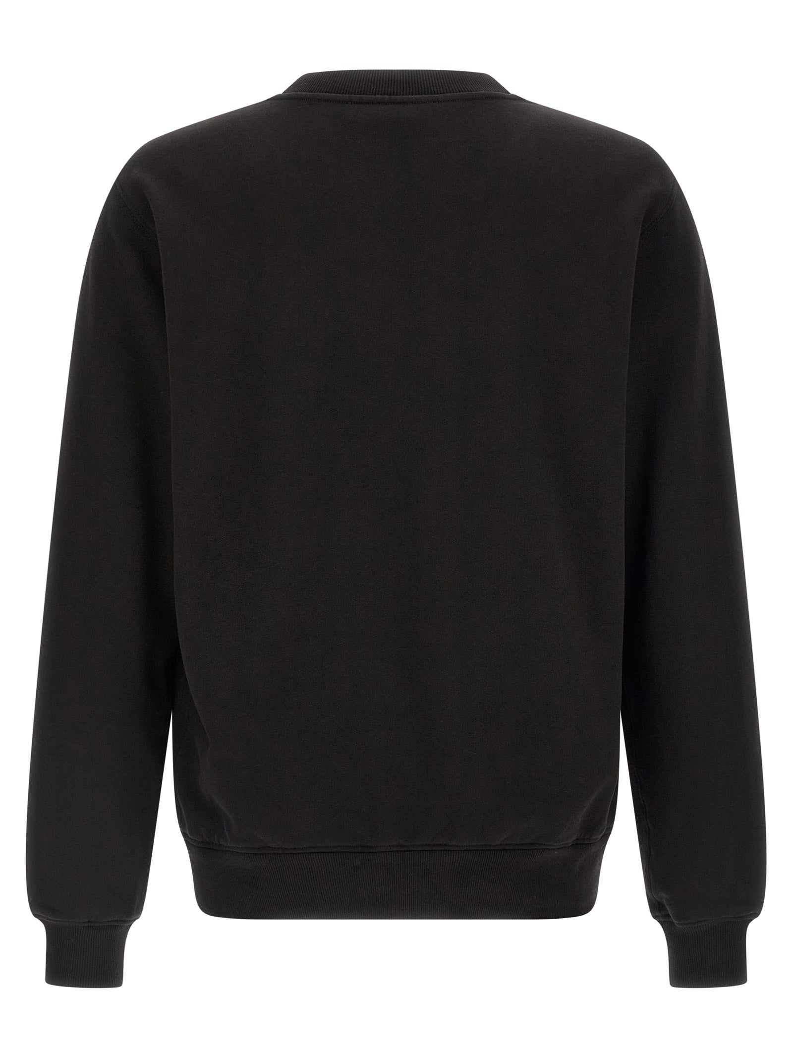 Dolce & Gabbana Black Cotton Sweatshirt Dolce & Gabbana
