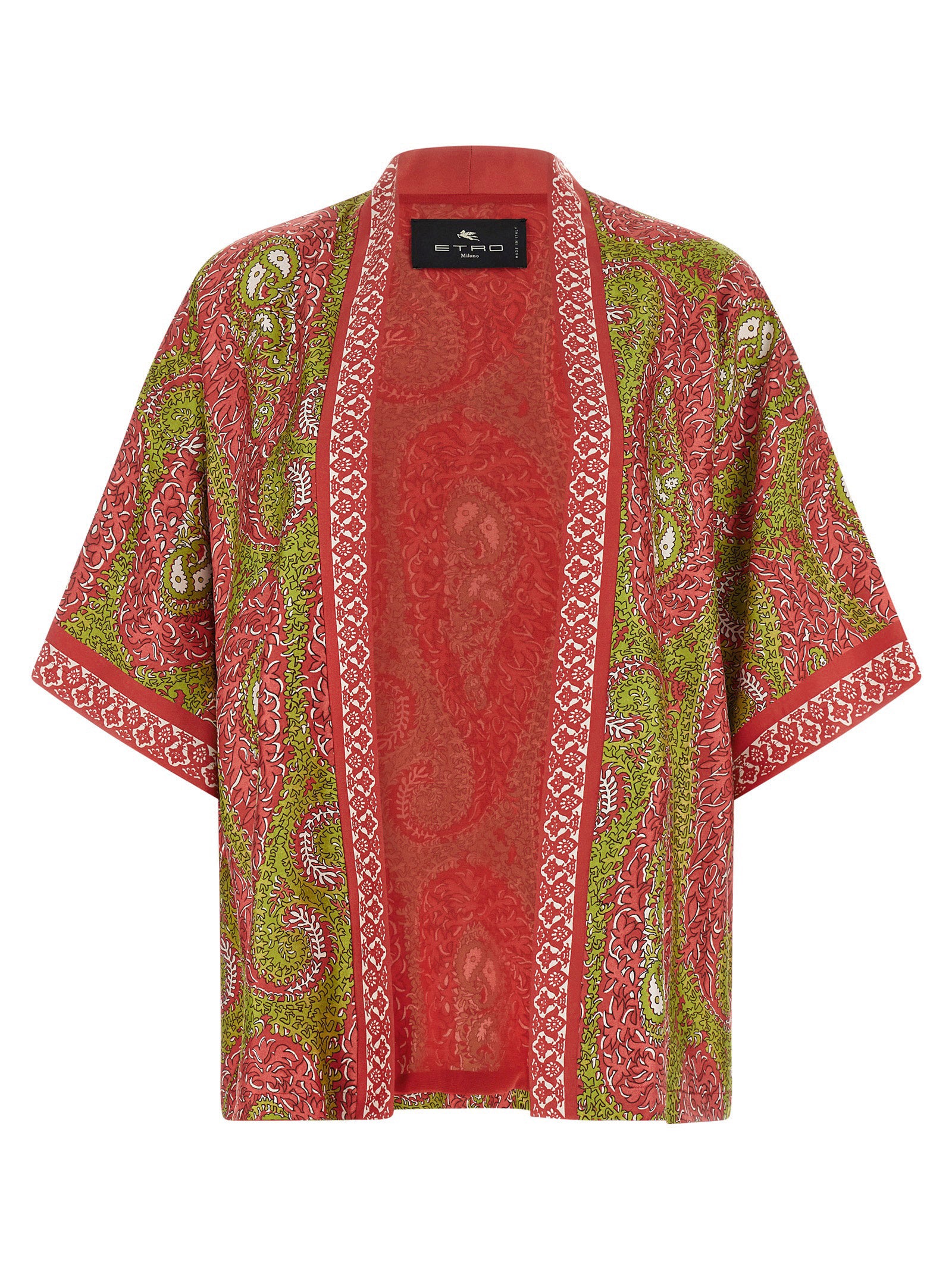 Etro Multicolor Silk Cardigan Etro