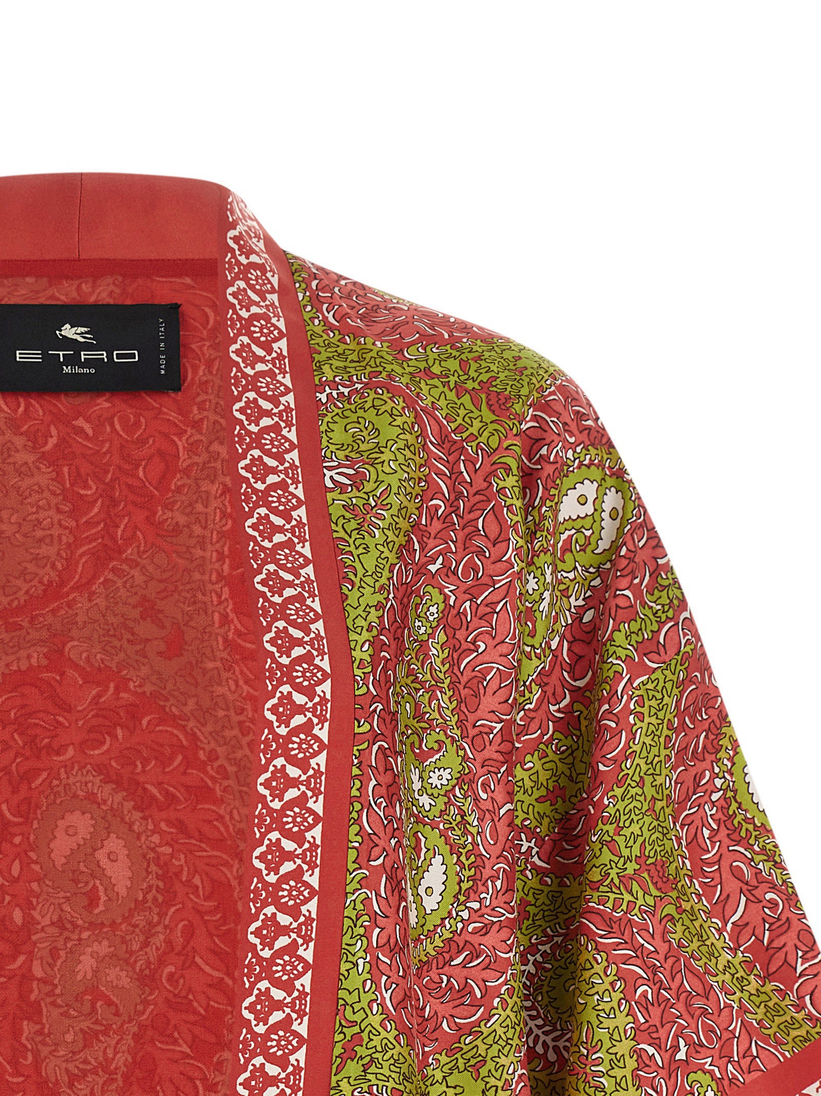 Etro Multicolor Silk Cardigan Etro