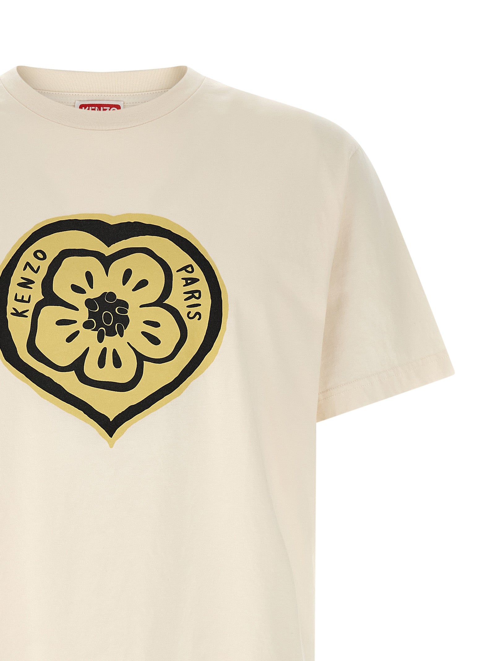 Kenzo Beige Cotton T-Shirt Kenzo